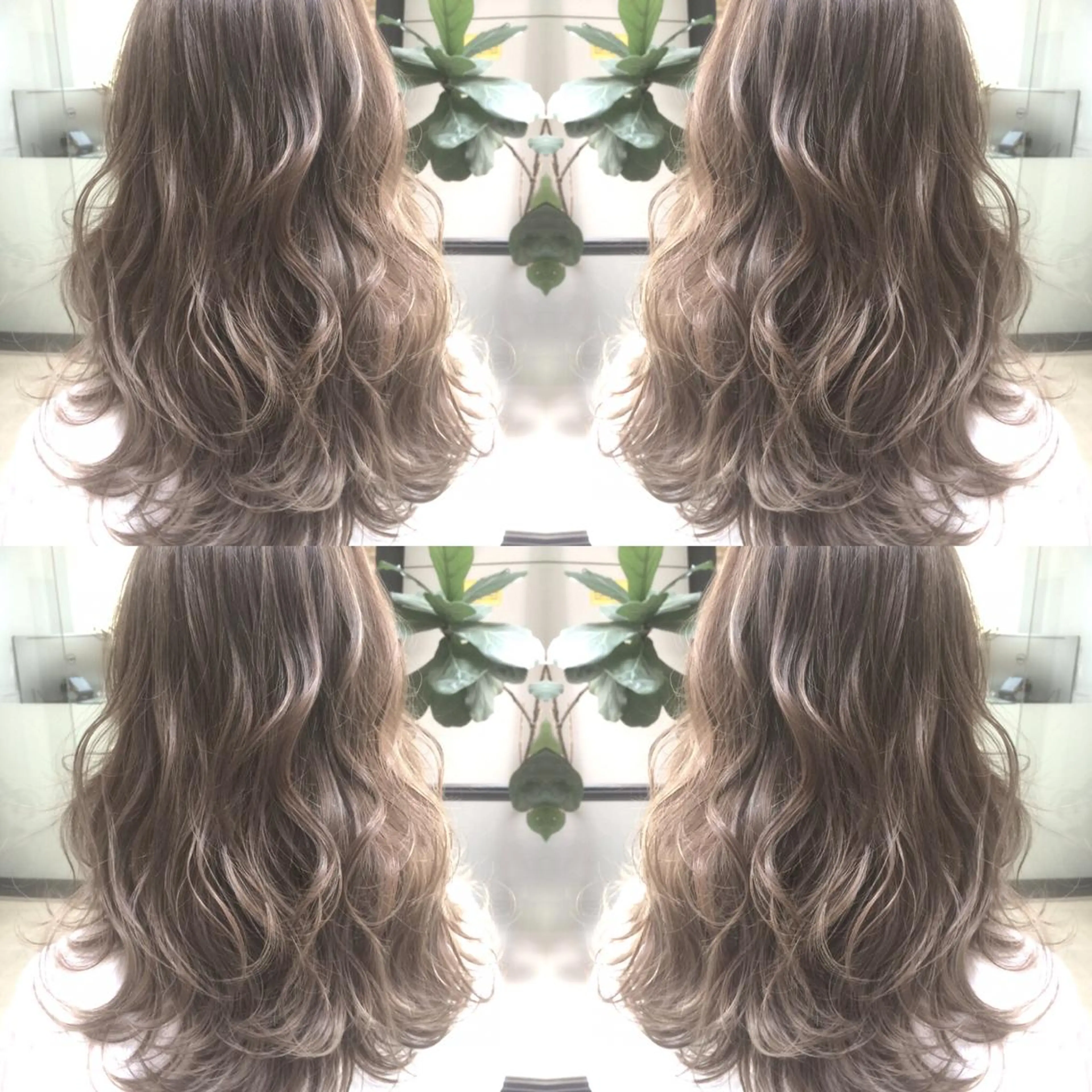 ロング カラー ハイライトカラー 3Dハイライト ハイライト ヘアカラー トリートメント 井上 一平のヘアスタイル