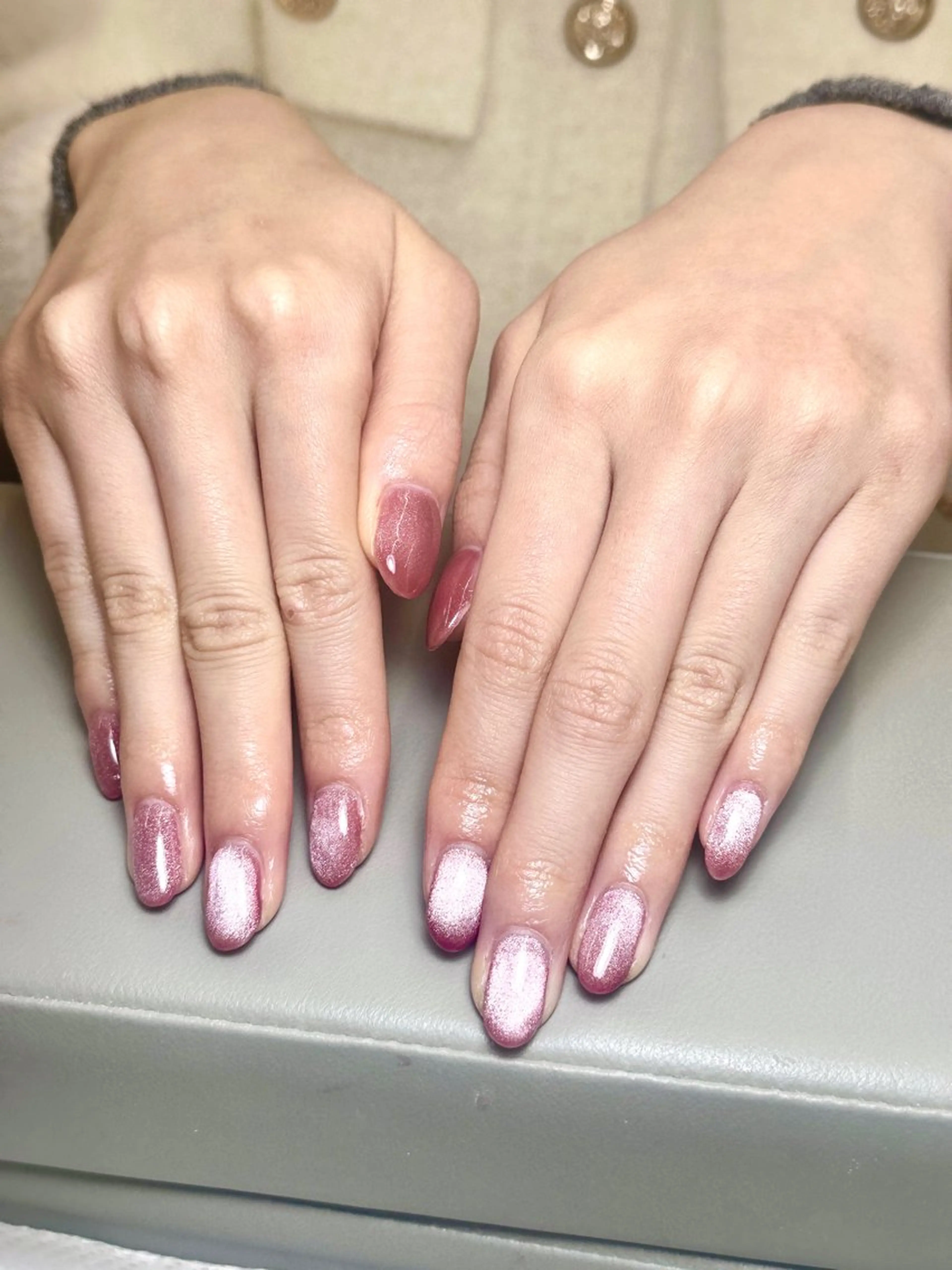 ネイル チークネイル フットネイル フレンチネイル ジェルネイル ガラスフレンチ ハンドネイル エニ キラのネイルデザイン