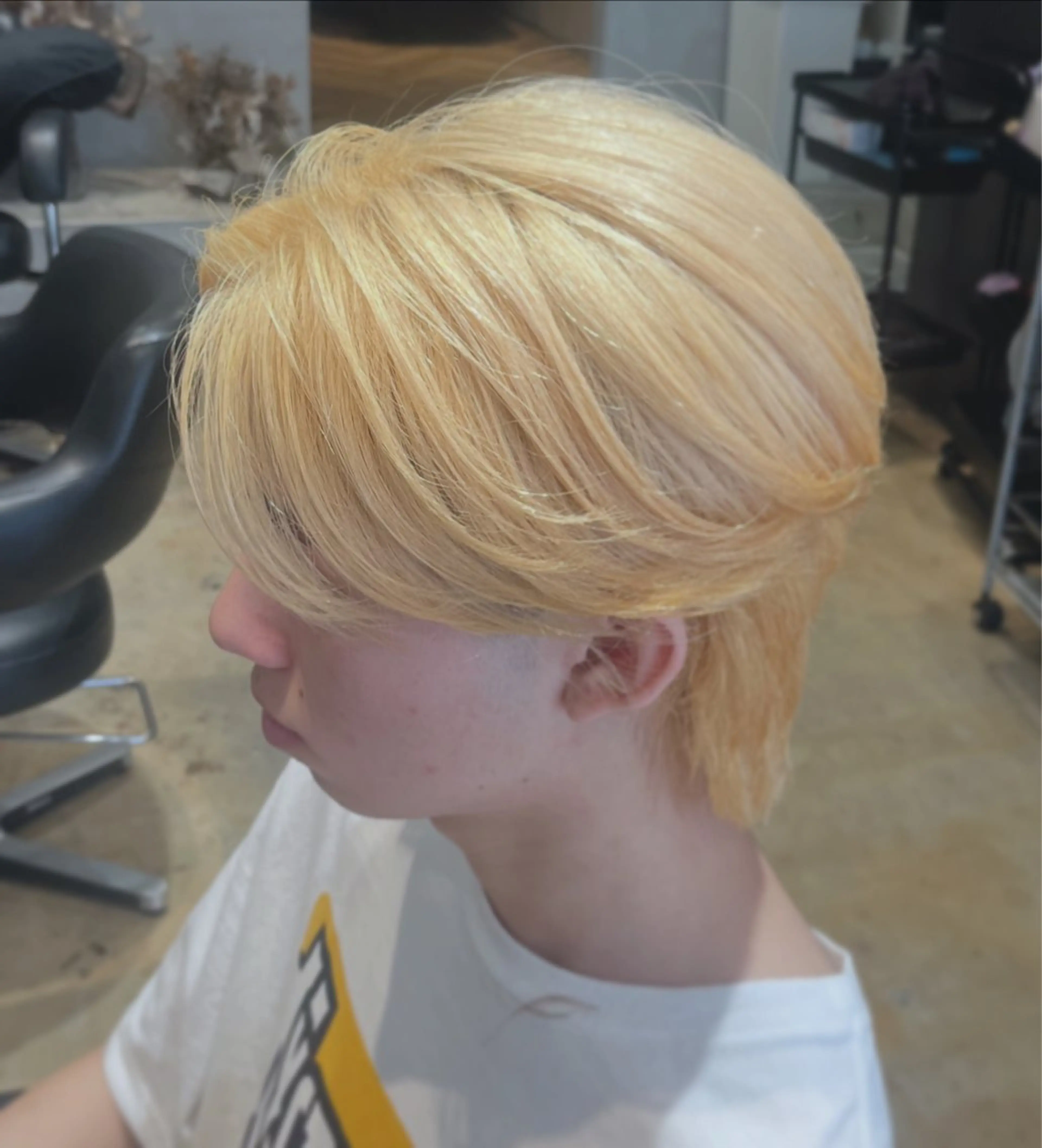 カラー メンズ カット ヘッドスパ みわ/博多 ブリーチ/メンズヘアのヘアスタイル