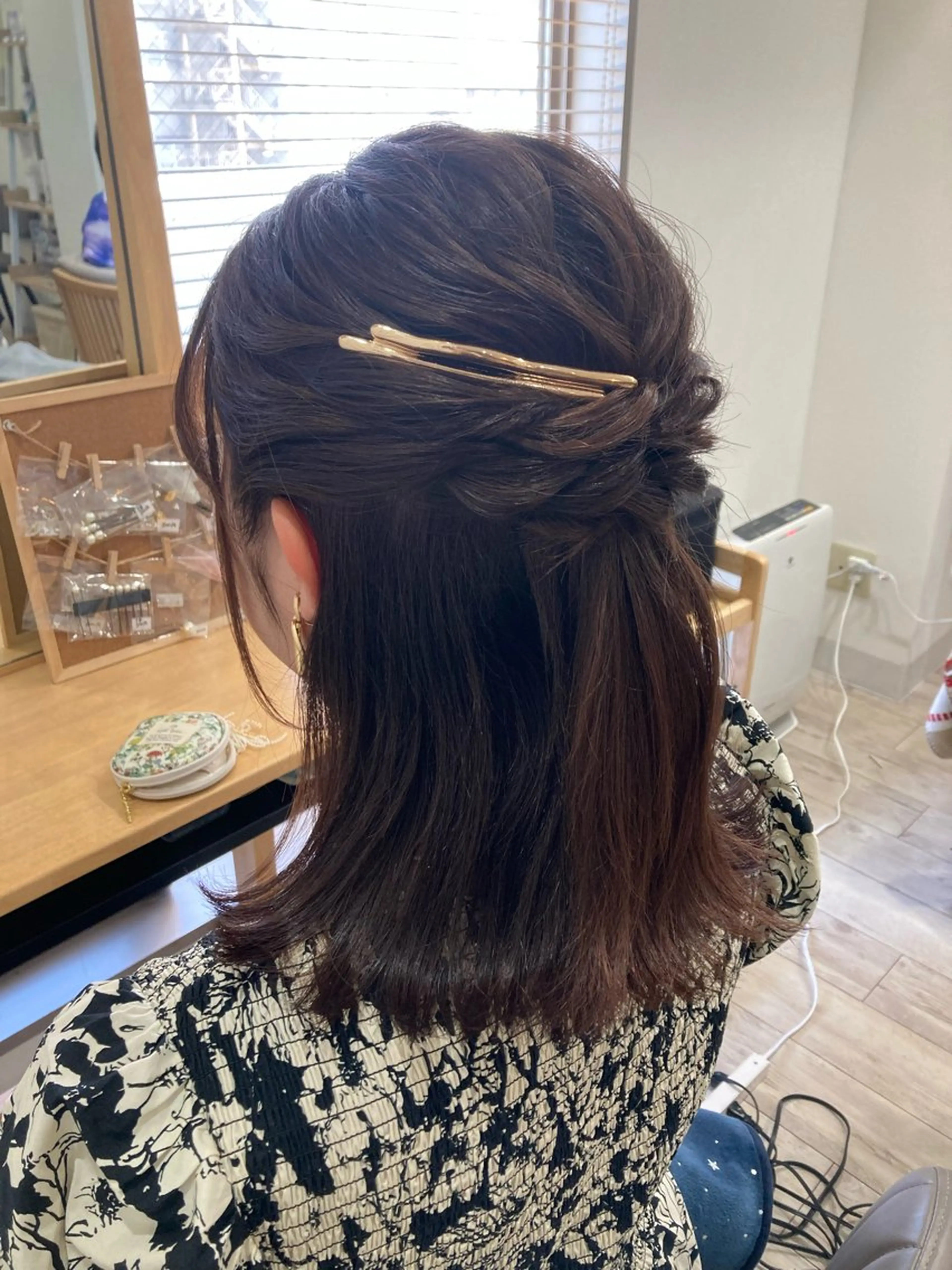 セミロング ヘアアレンジ ハーフアップ ヘアセット Gypsoly ☺︎ゆきのその他イメージ