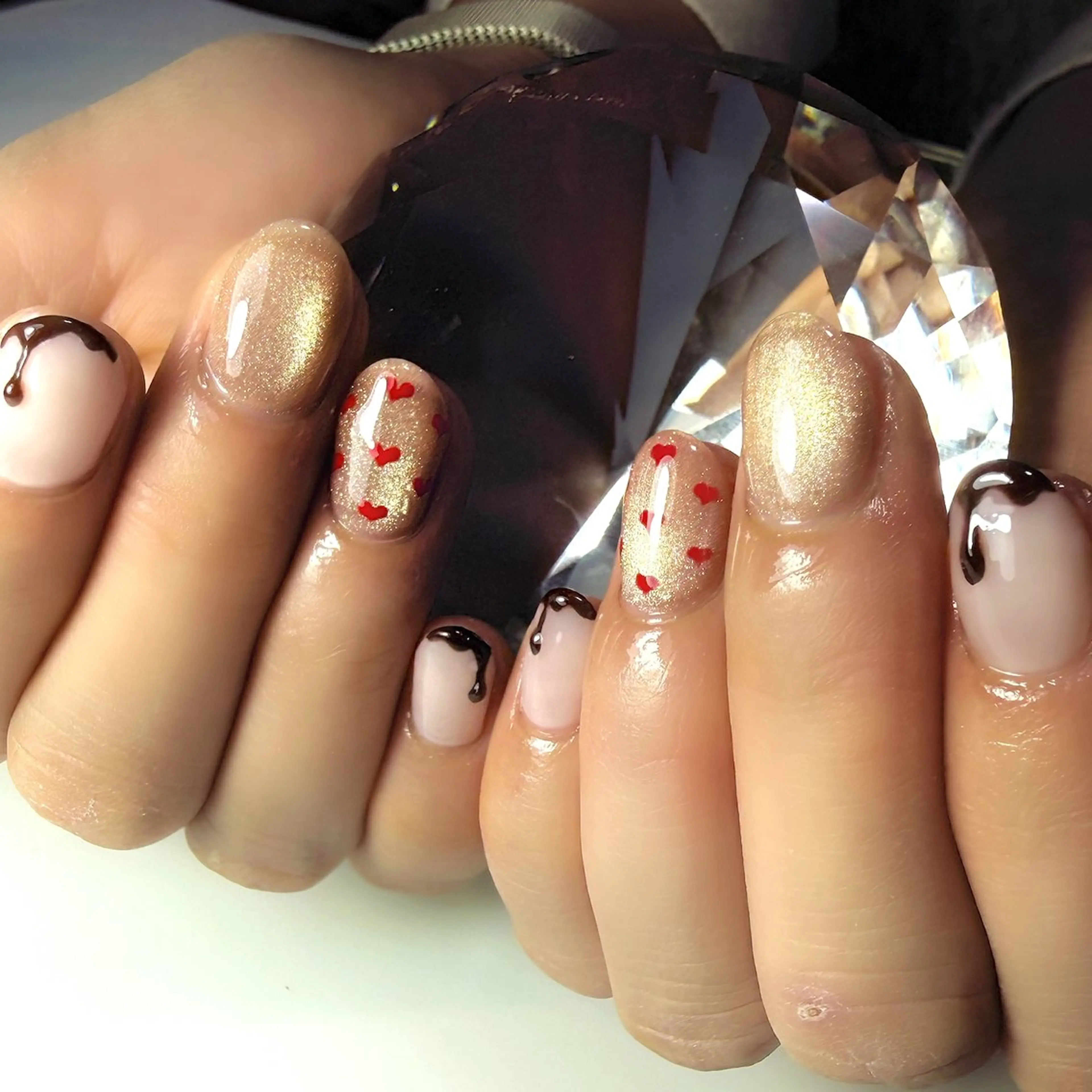 ネイル ハンドネイル Rose Glass 高蔵寺店のネイルデザイン