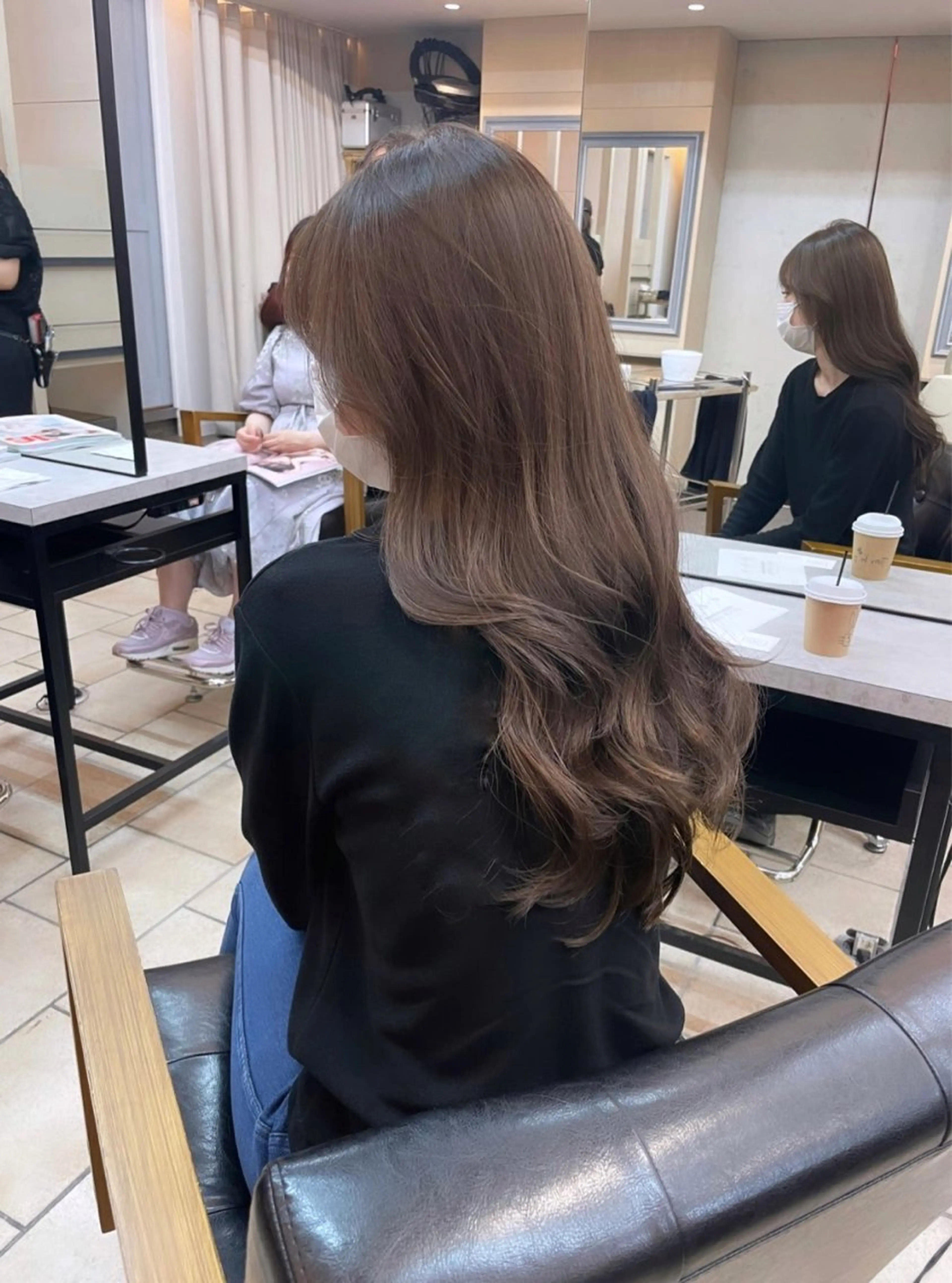 ロング 韓国ヘア🤍🇰🇷 ‪🫶🏻吉満のヘアスタイル