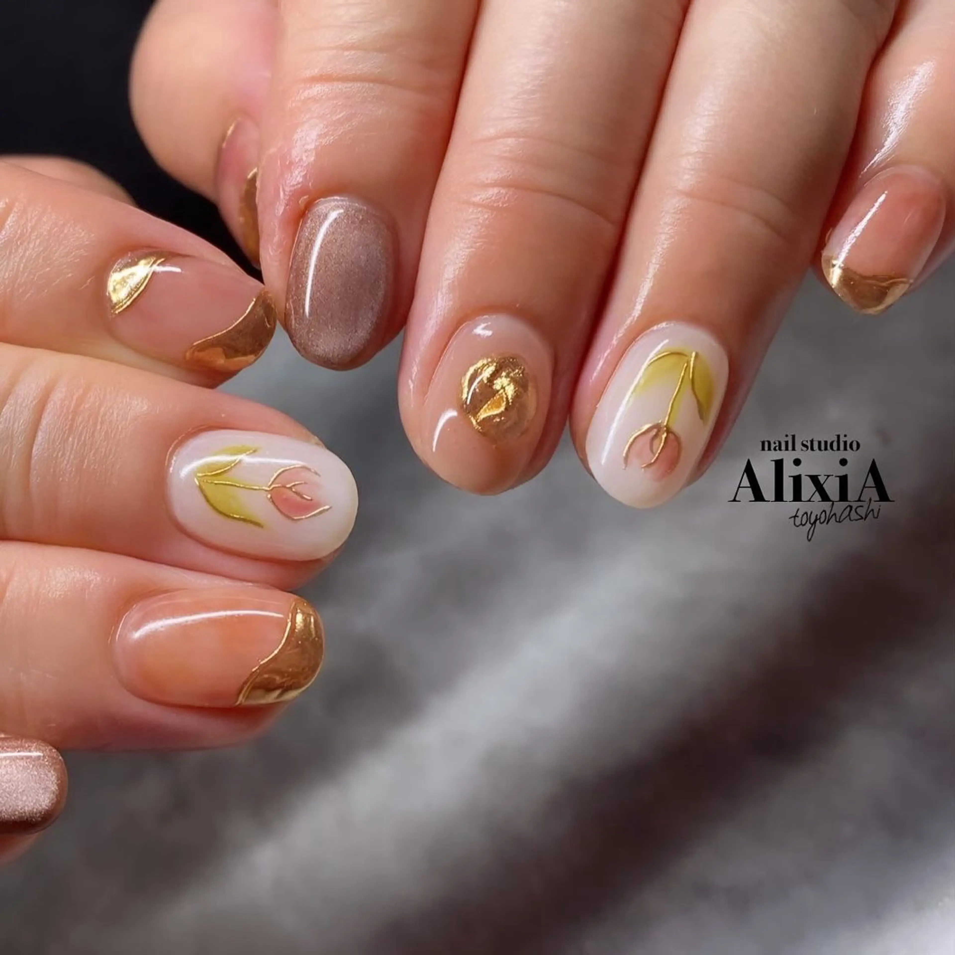ネイル ハンドネイル AlixiA   nail studio所属・AlixiA ゆみのネイルデザイン