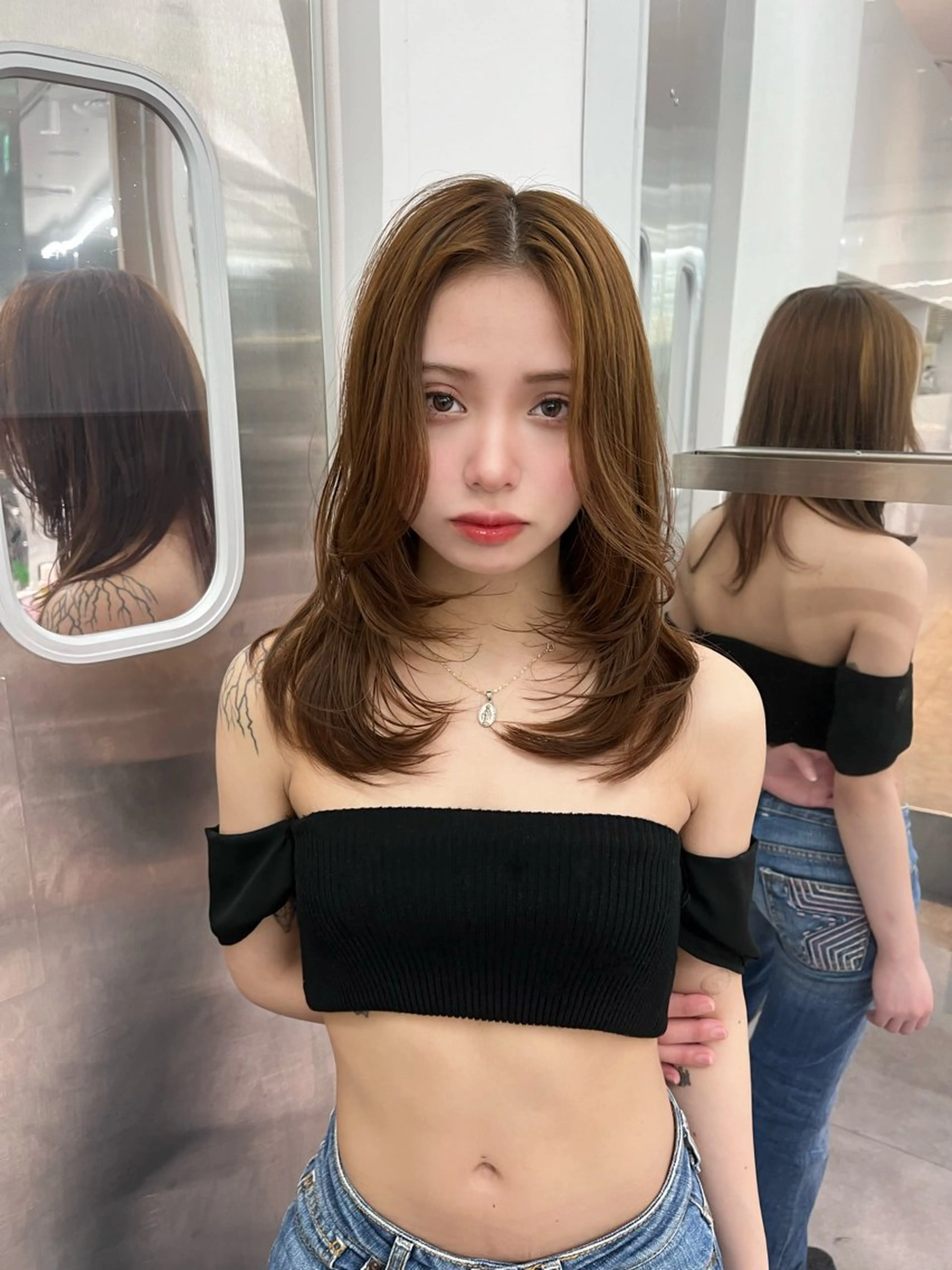 ロングヘア限定レイヤー＋ヘッドマッサージトリートメントの写真