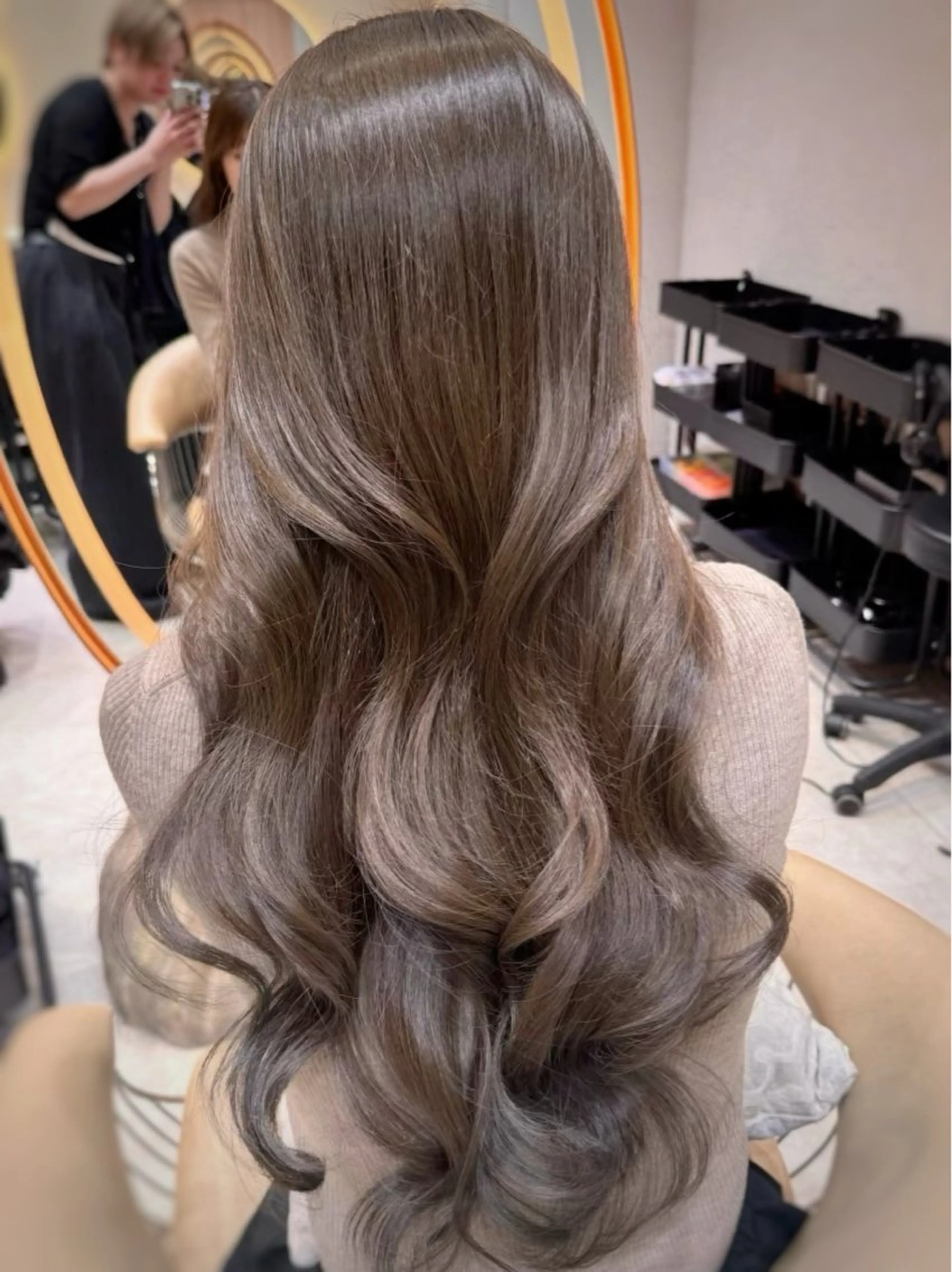 カラー カット ヘアカラー トリートメント ❤️ブリーチなし💚 ダブルカラー平野実花のヘアスタイル