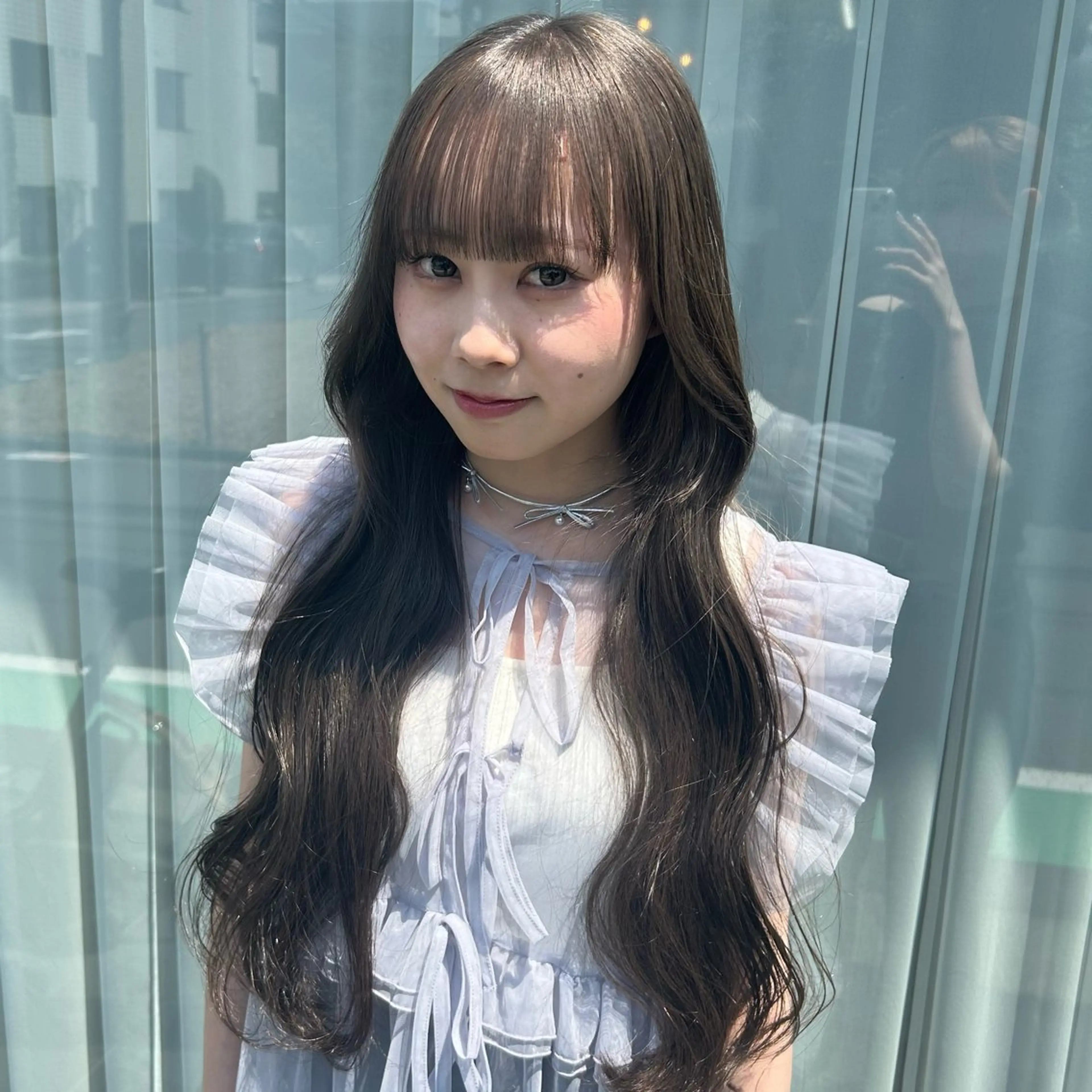 ロング ヘアカラー トリートメント Lomalia Yuuka/42🩵のヘアスタイル