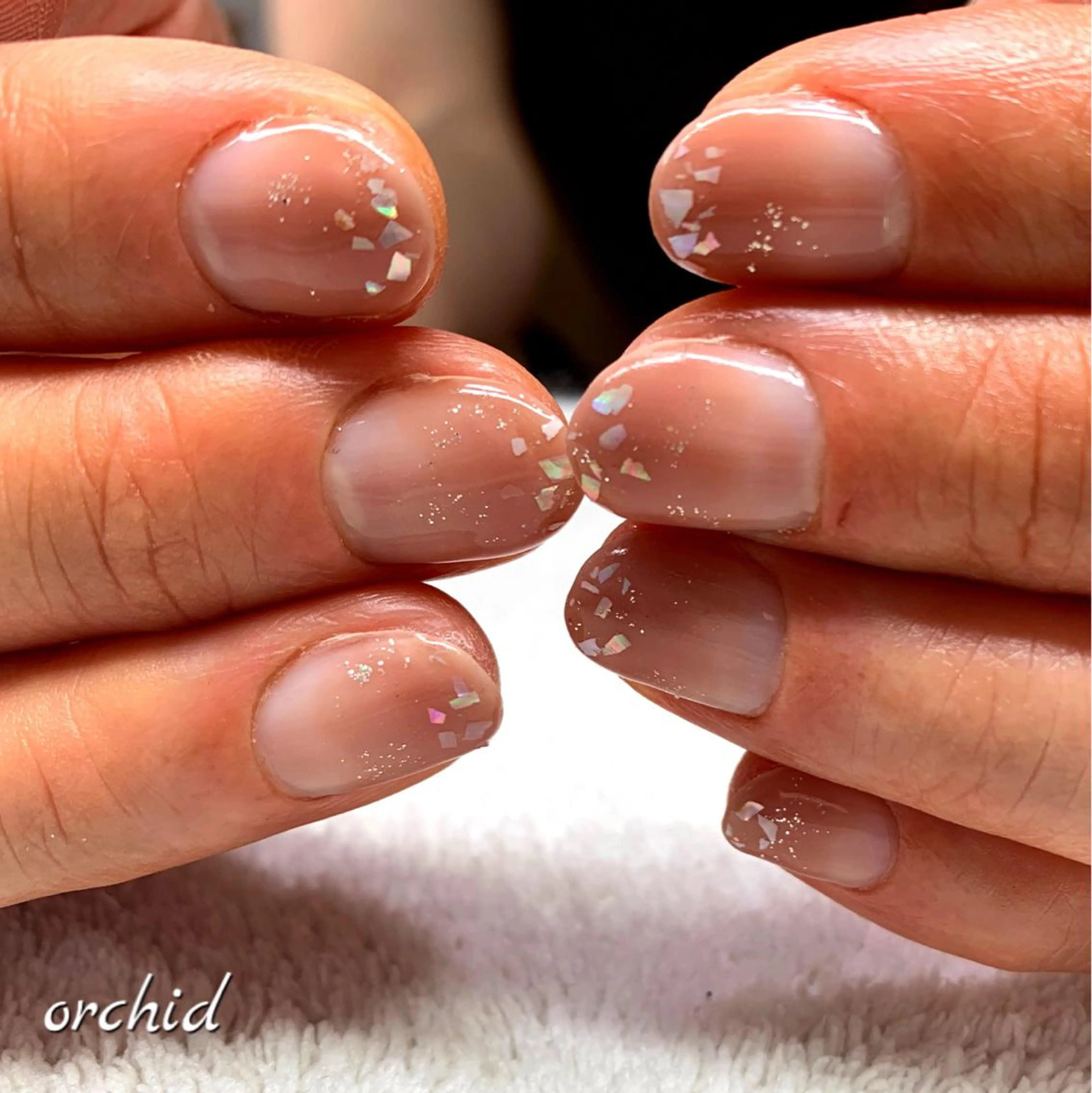 ネイル ハンドネイル orchid ♡オーキッドのネイルデザイン