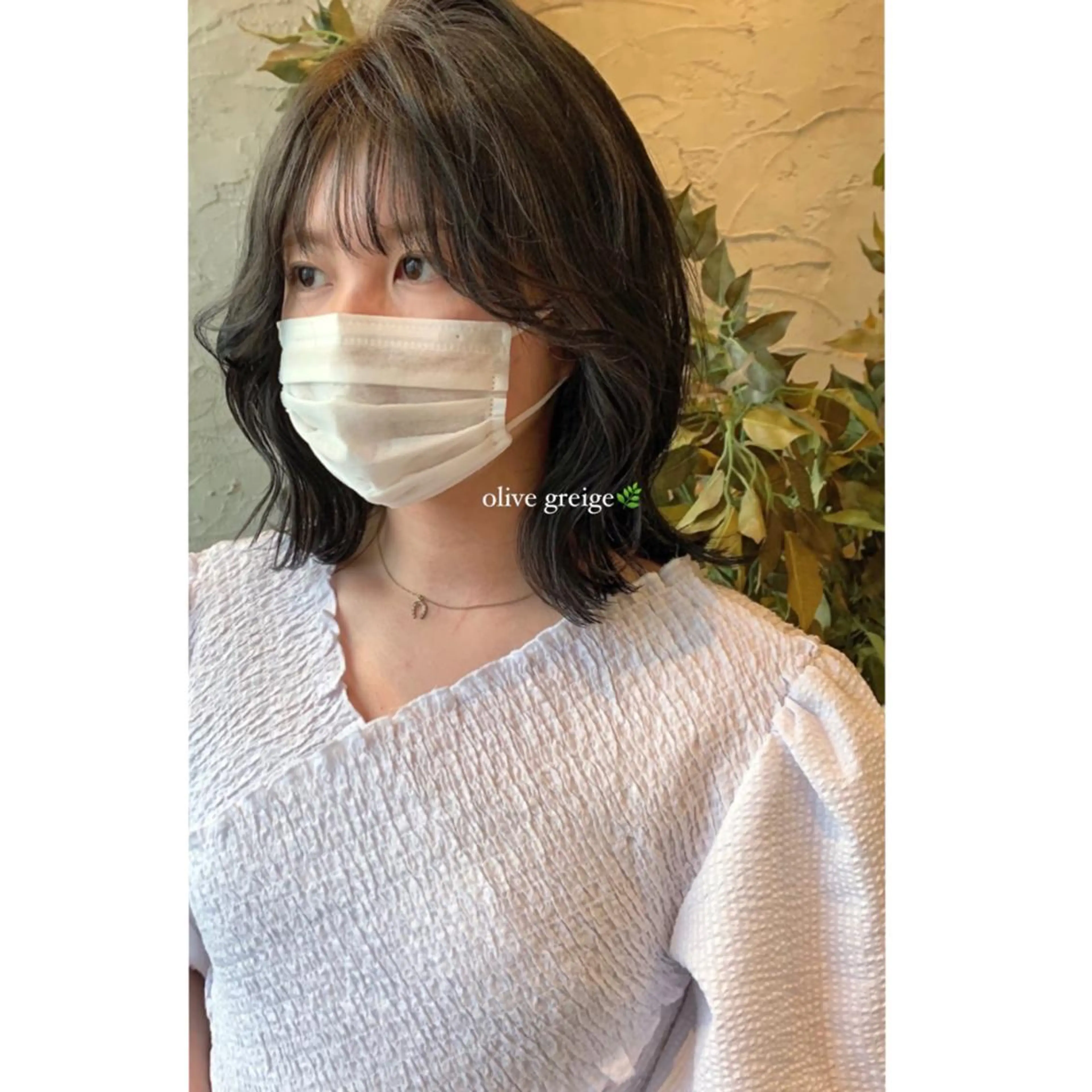 ミディアム カット ヘアカラー トリートメント 🤍aimi🤍 ウルフ/韓国ヘアのヘアスタイル