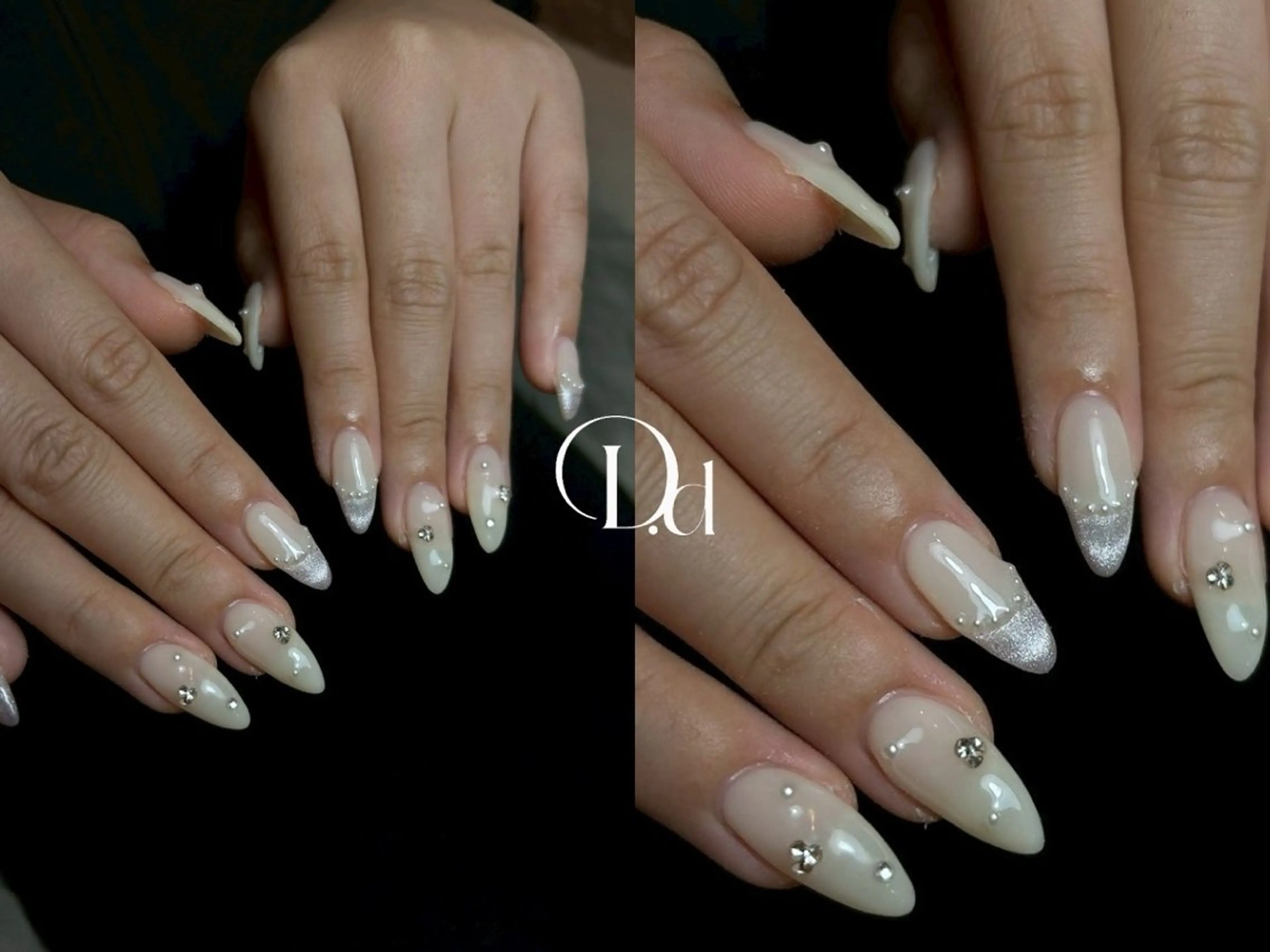 ネイル 長さ出し ジェルネイル 韓国ネイル マグネットネイル 持ち込み ハンドネイル D.d Reinaのネイルデザイン