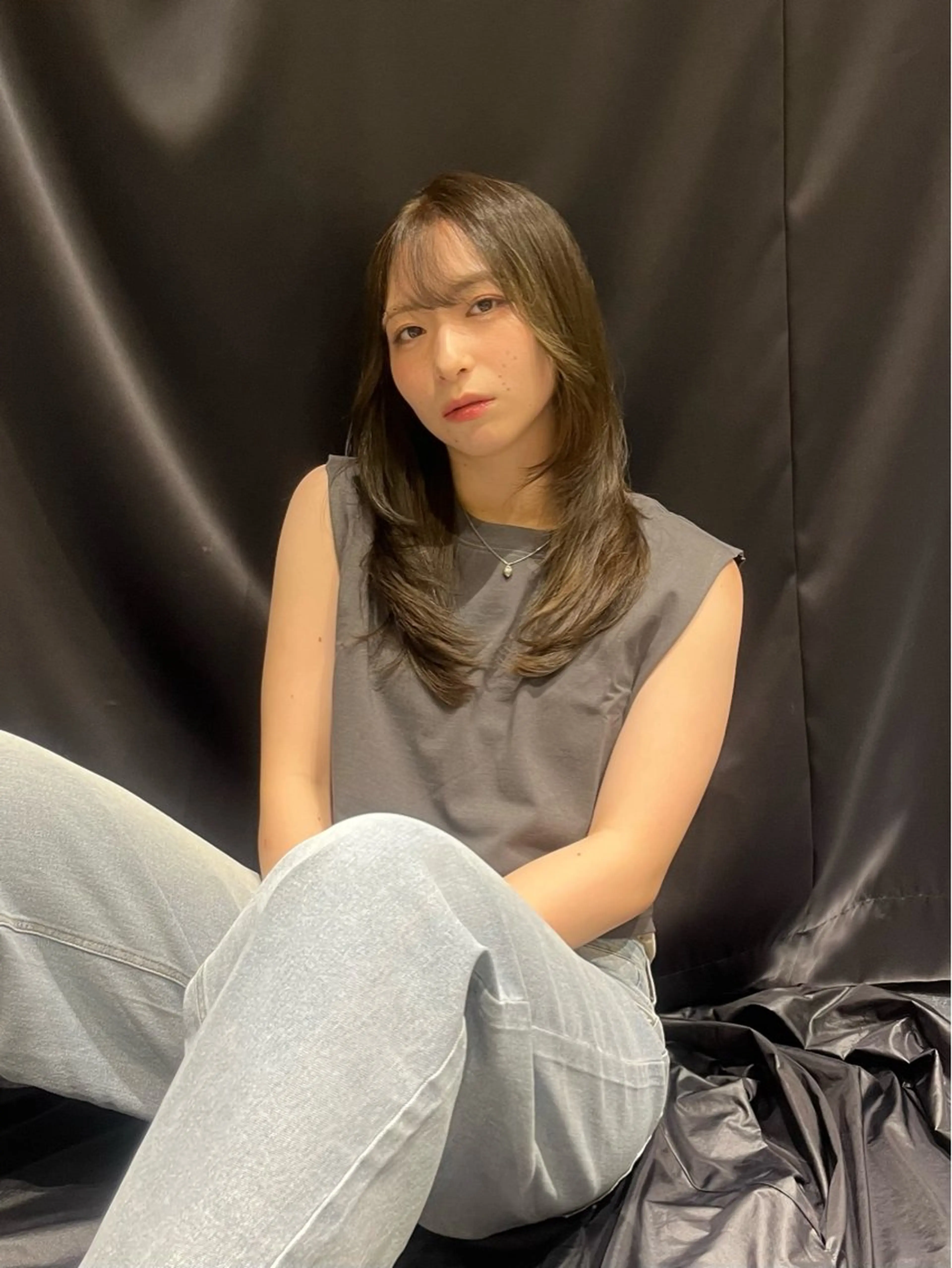 セミロング ヘアカラー 🟣niw SHUNNA🟣のヘアスタイル