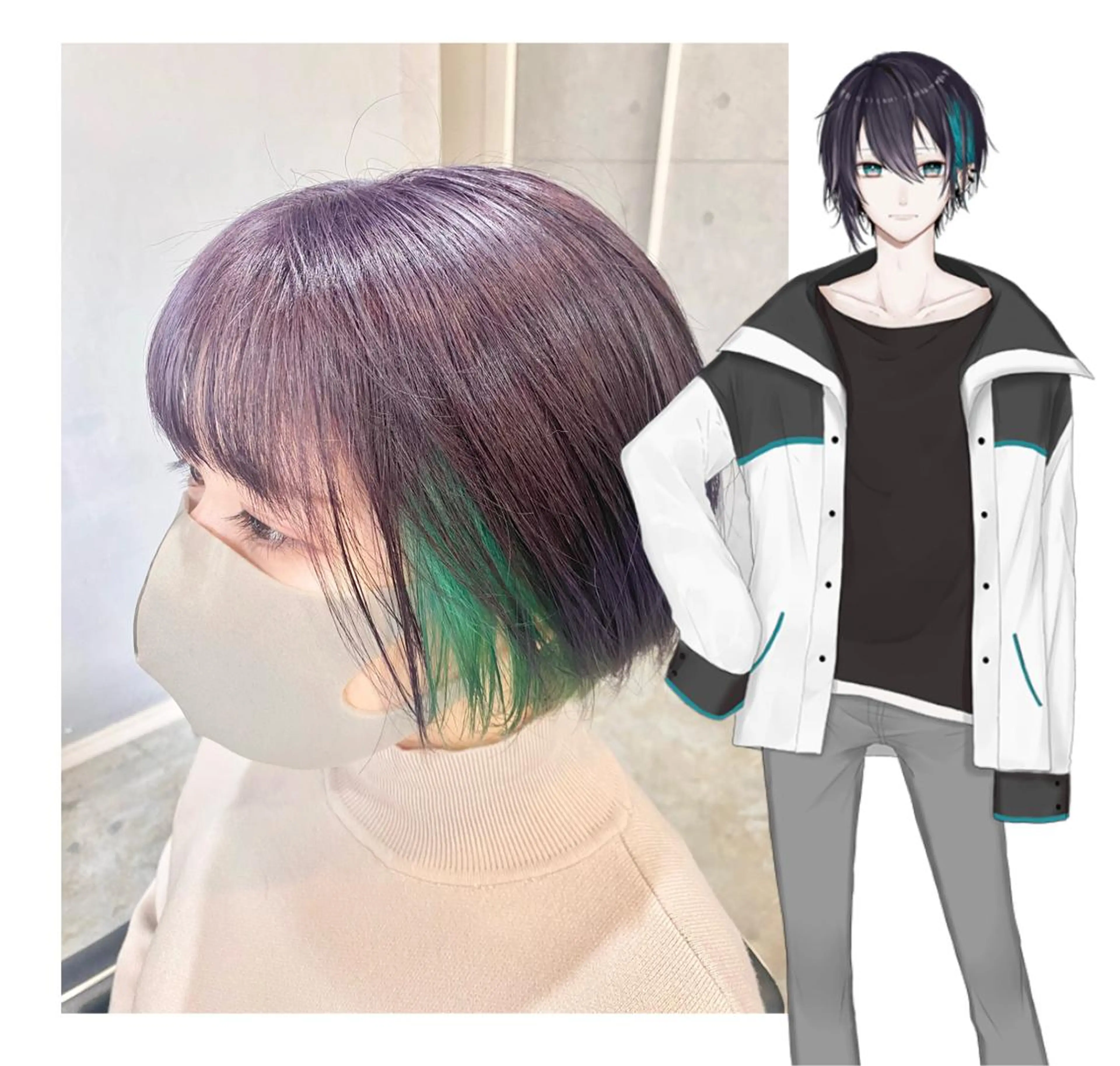 ショート カラー カット ヘアカラー GARU-ガル-所属・TSUNO🦖 派手髪/オタク美容師のヘアスタイル