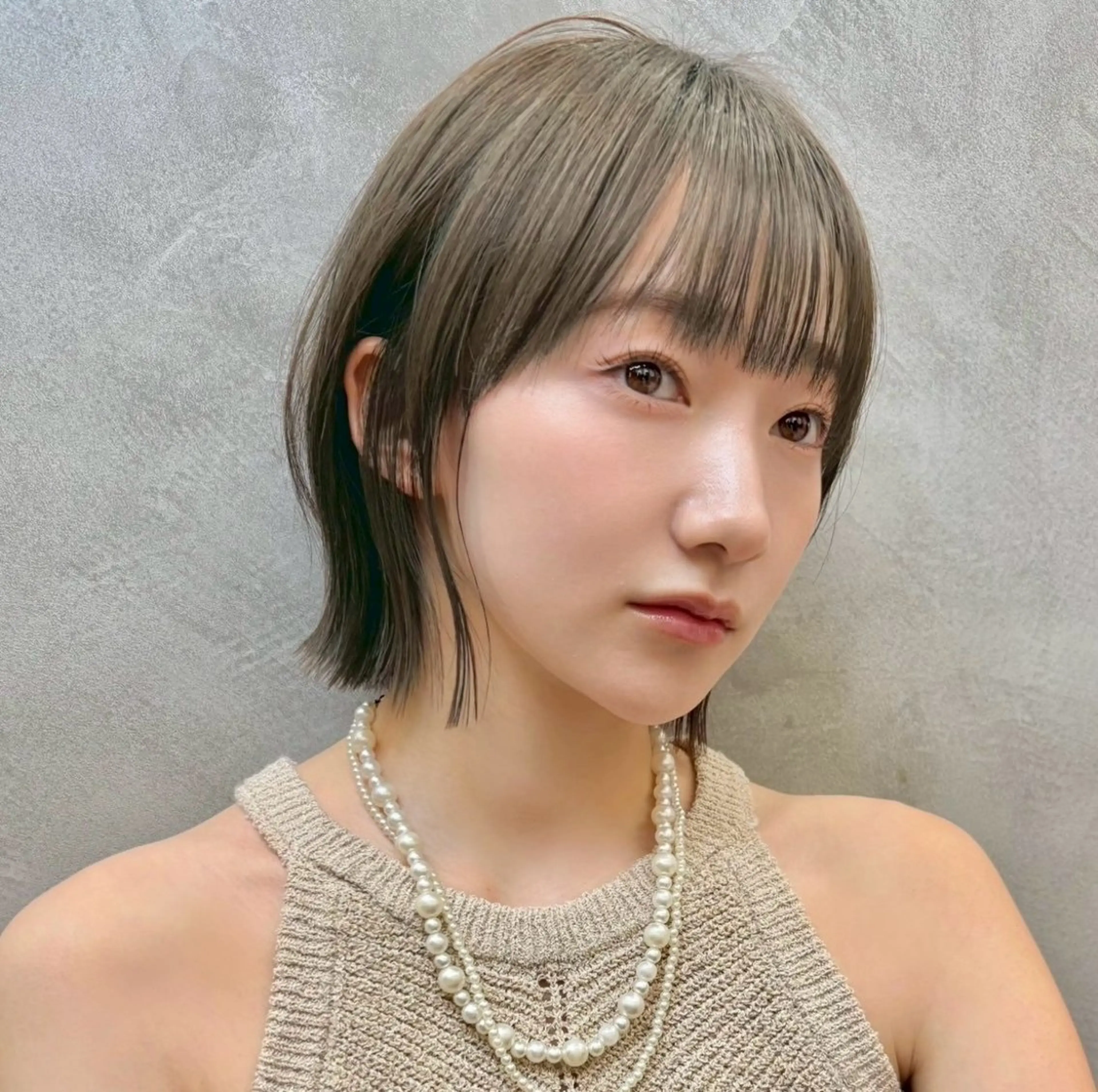 ショート カラー 透明感カラー オリーブカラー カット ヘアカラー ボブ/縮毛矯正/美髪 髪質改善/大和田拓夢のヘアスタイル