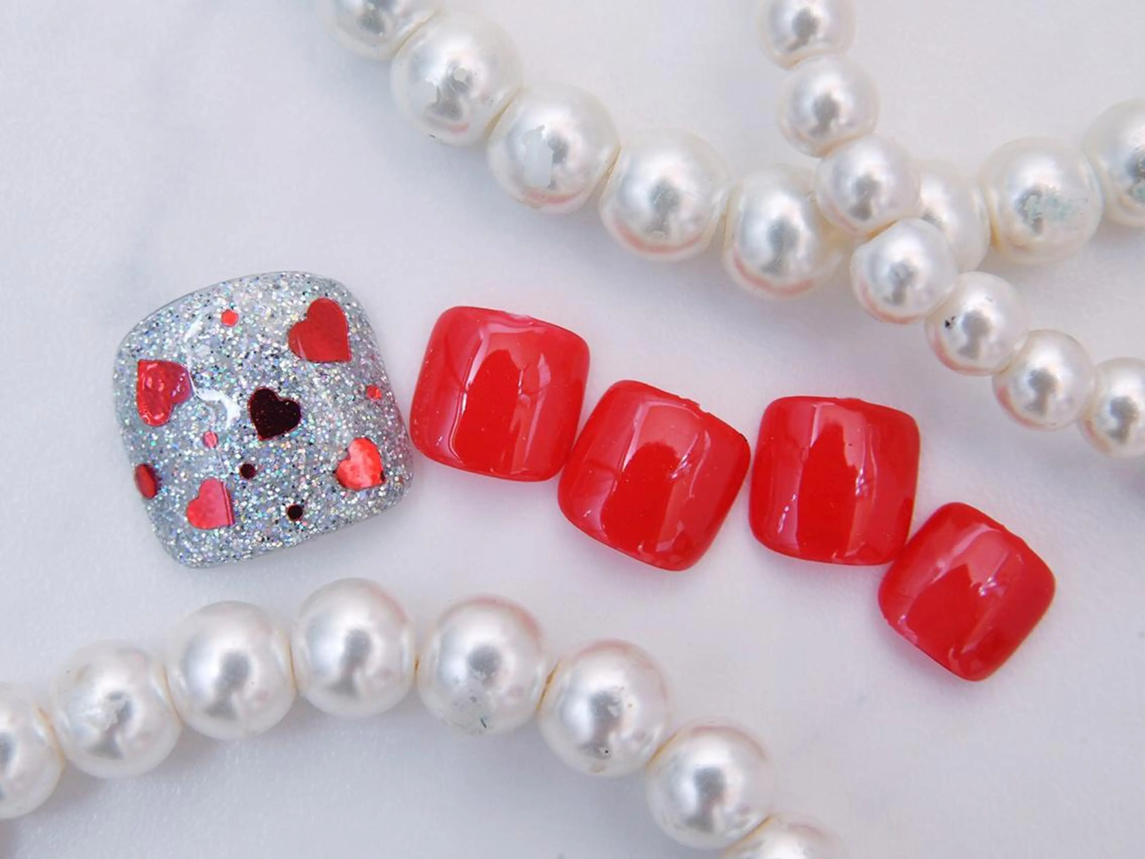 ネイル 桜ネイル クリアネイル フットネイル ジェルネイル キラキラネイル Tiary Nail Yのネイルデザイン