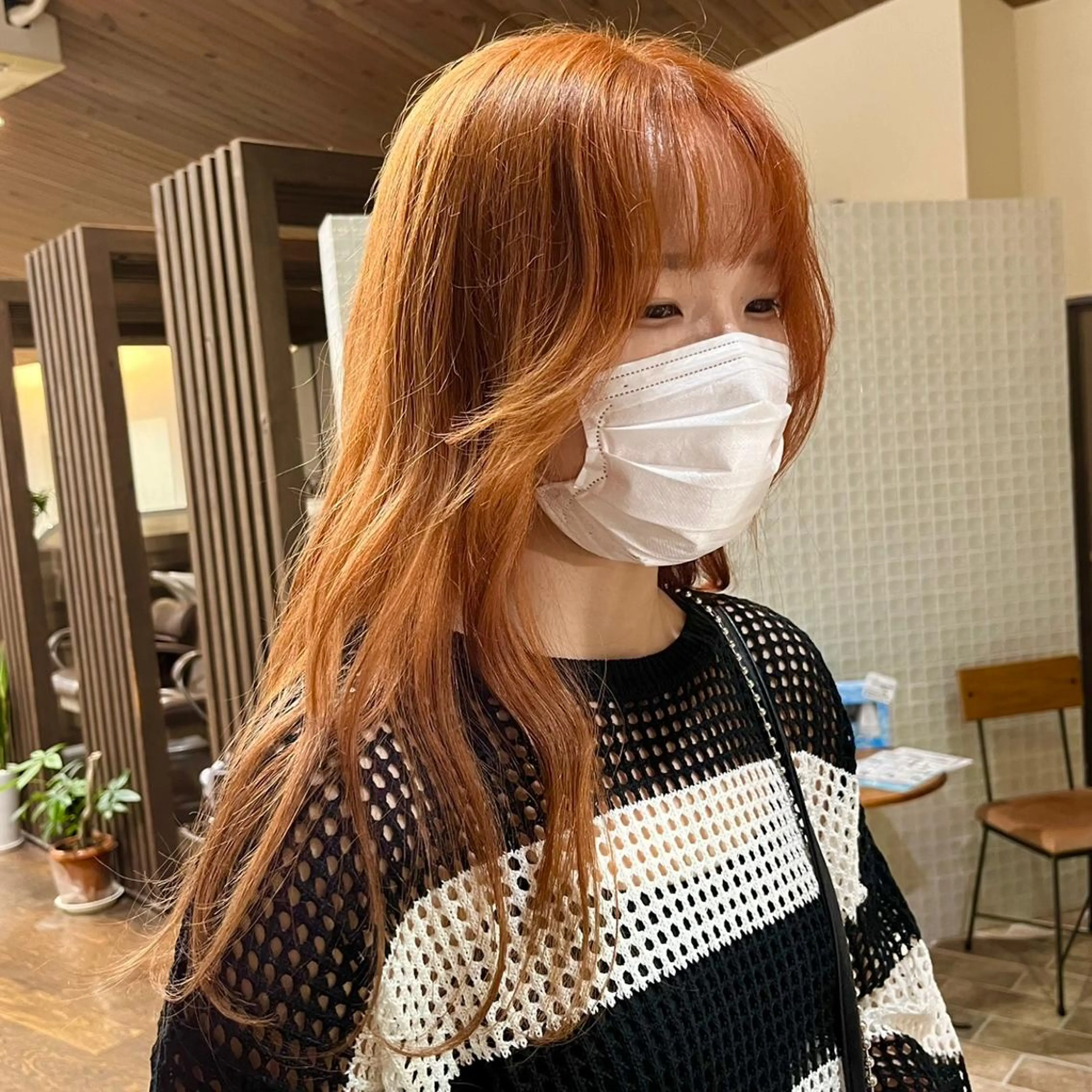 ロング カラー 中村 友香のヘアスタイル