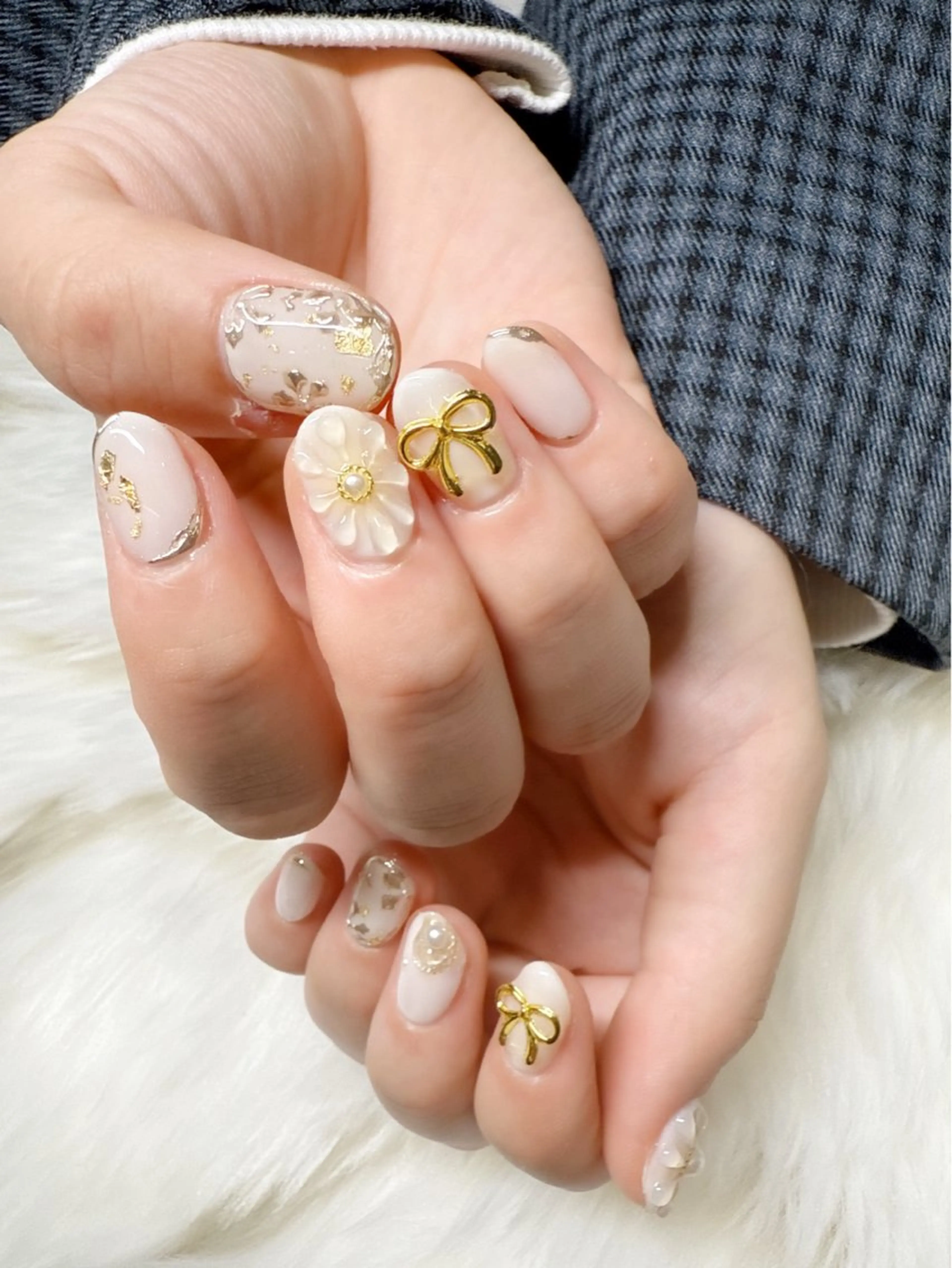 ネイル 卒業式 Rairia   nail所属・屋敷 理奈のネイルデザイン