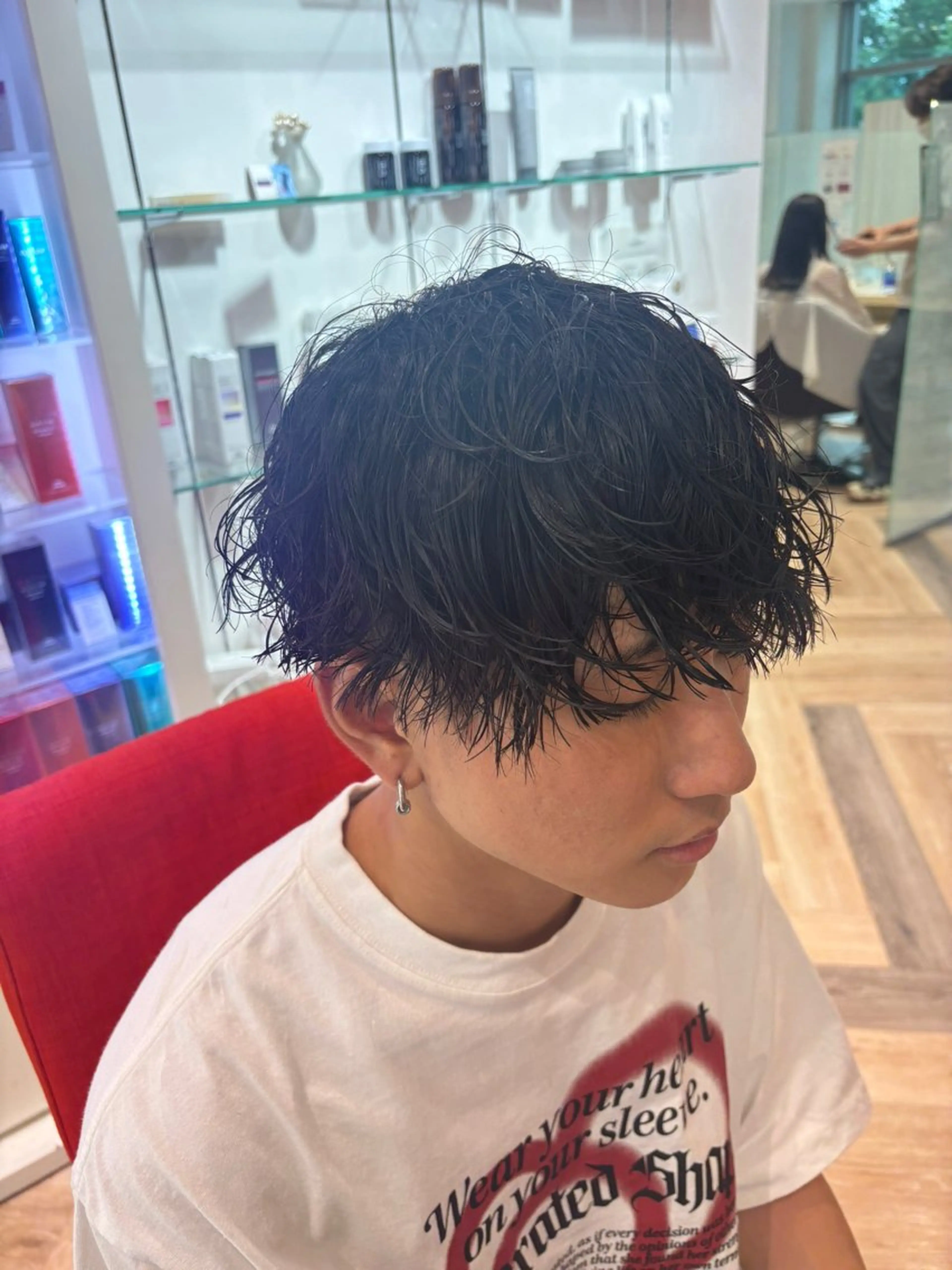 パーマ メンズ メンズパーマ カット パーマ ゆい/パーマ/レイヤ ー/似合わせカラーのヘアスタイル