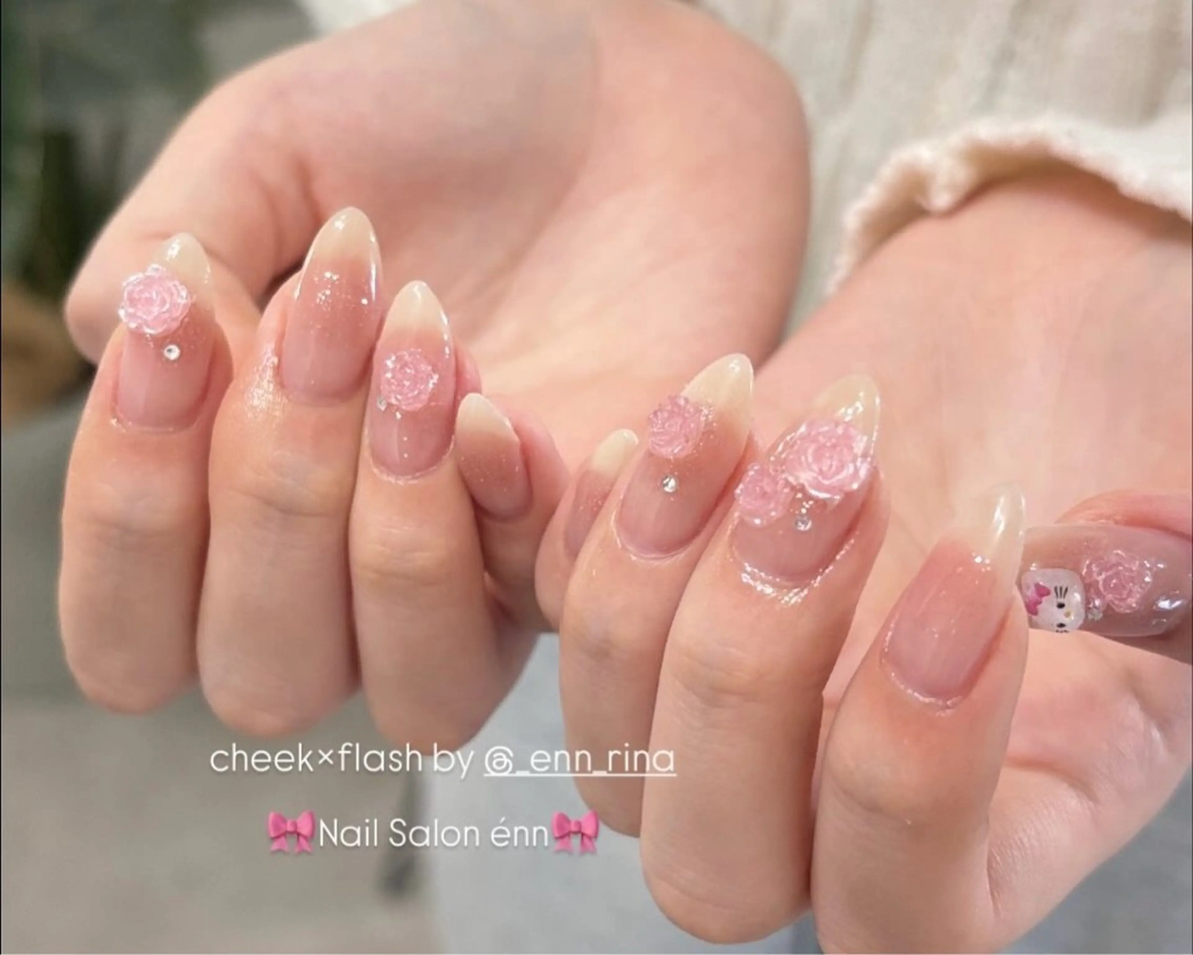 ミディアム Nail Salon enn所属・🎀RINA🎀 ennのネイルデザイン