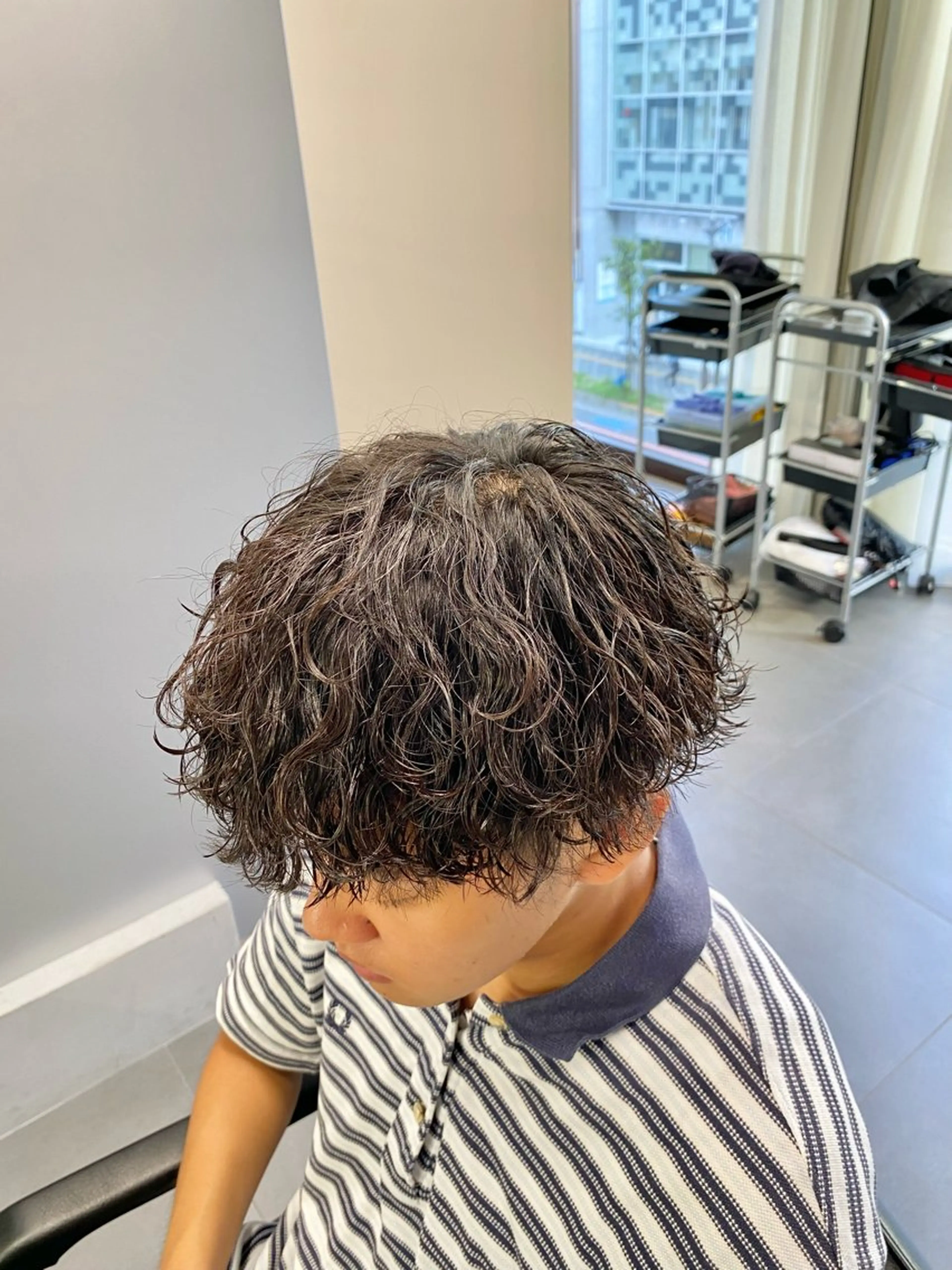 パーマ メンズ カット パーマ ヘアセット 立川メンズパーマ職人 小泉文人のヘアスタイル