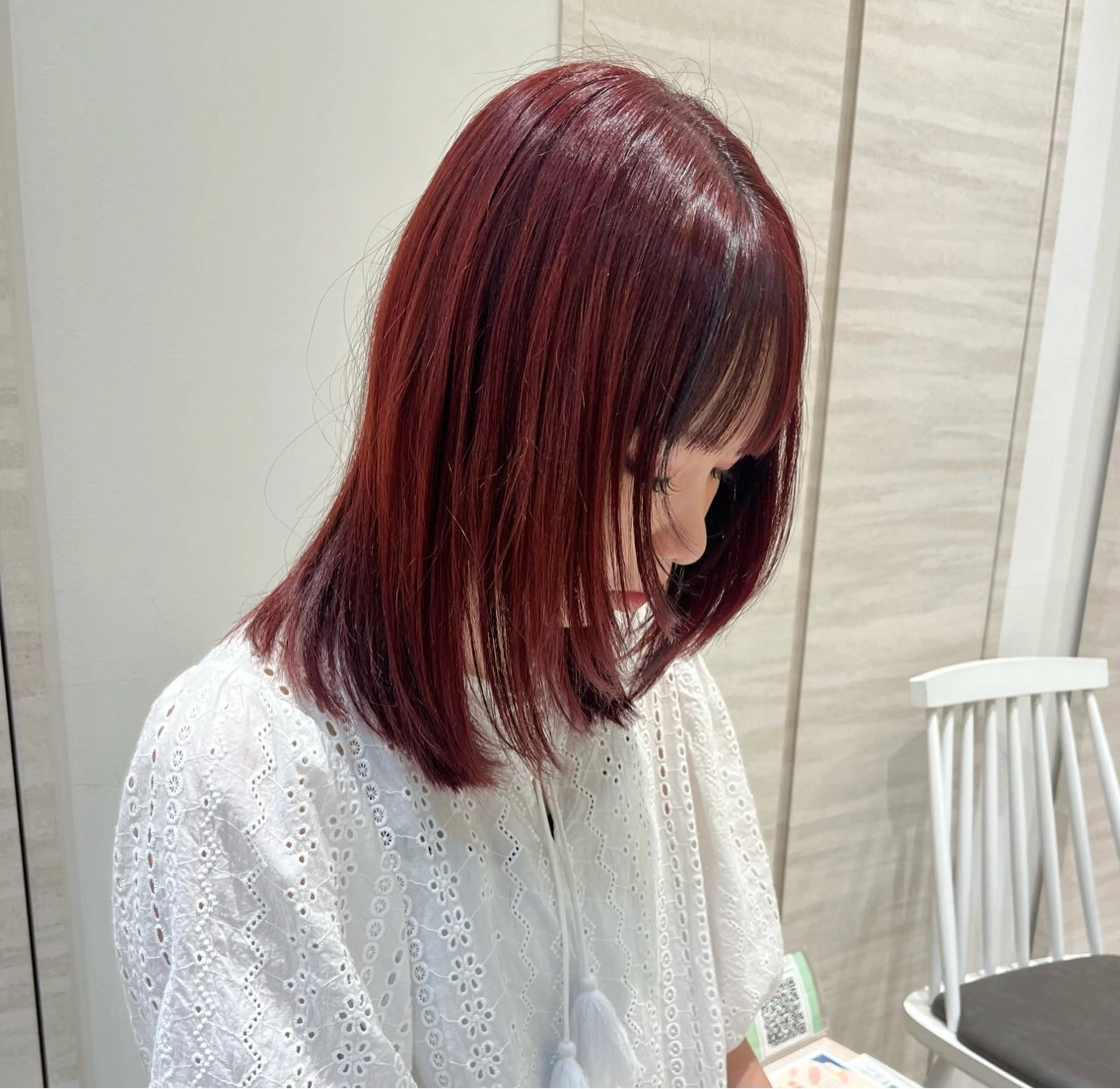 ミディアム Ｆ.まひろ🎀 暖色カラー／ベージュのヘアスタイル