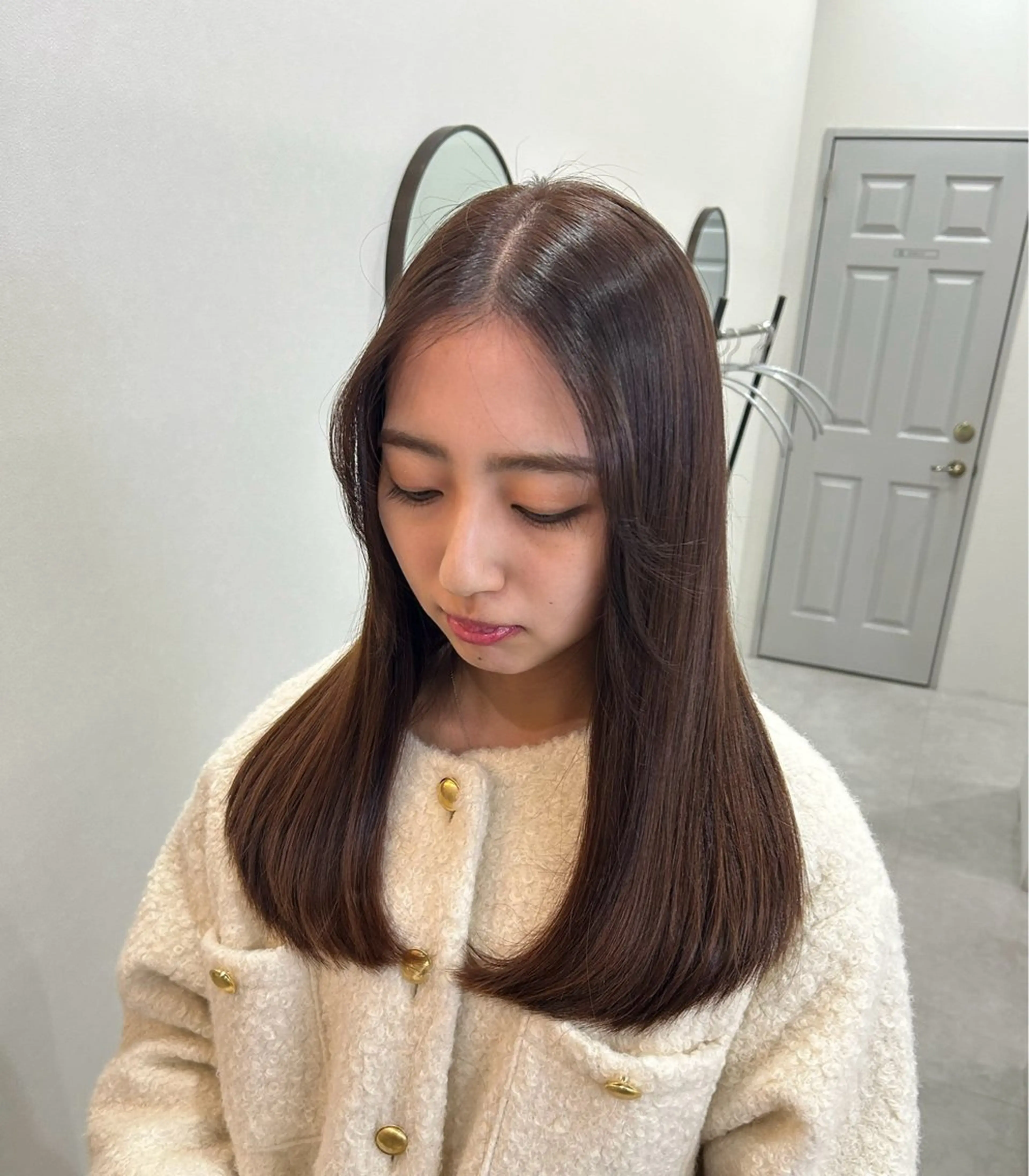 ロング カラー ブラウンカラー ショコラブラウン レイヤーカット ジャスミン 🧿のヘアスタイル