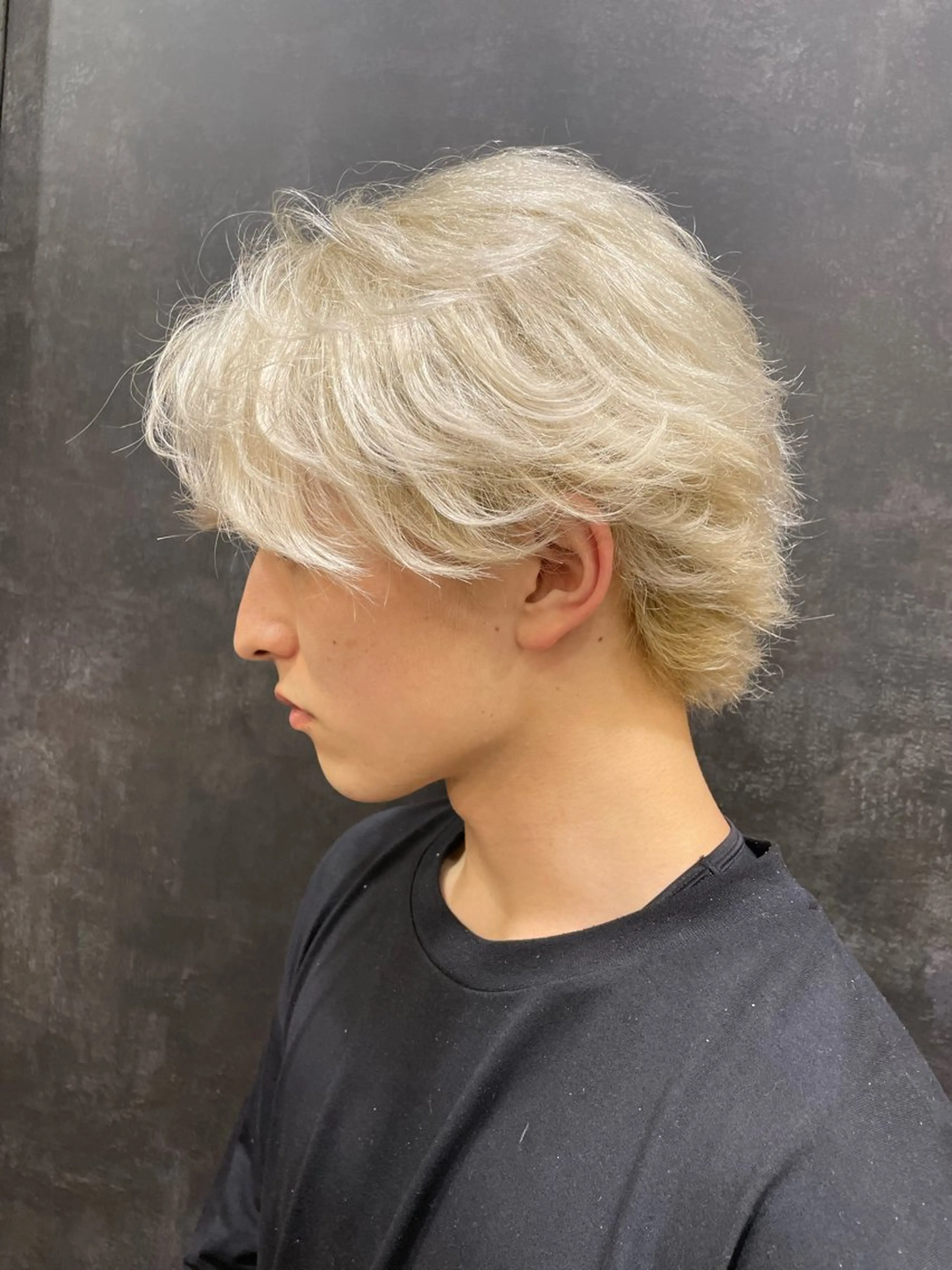 カラー メンズ カット ヘアカラー 韓国レイヤー/センタ ーパート/坂本翔のヘアスタイル