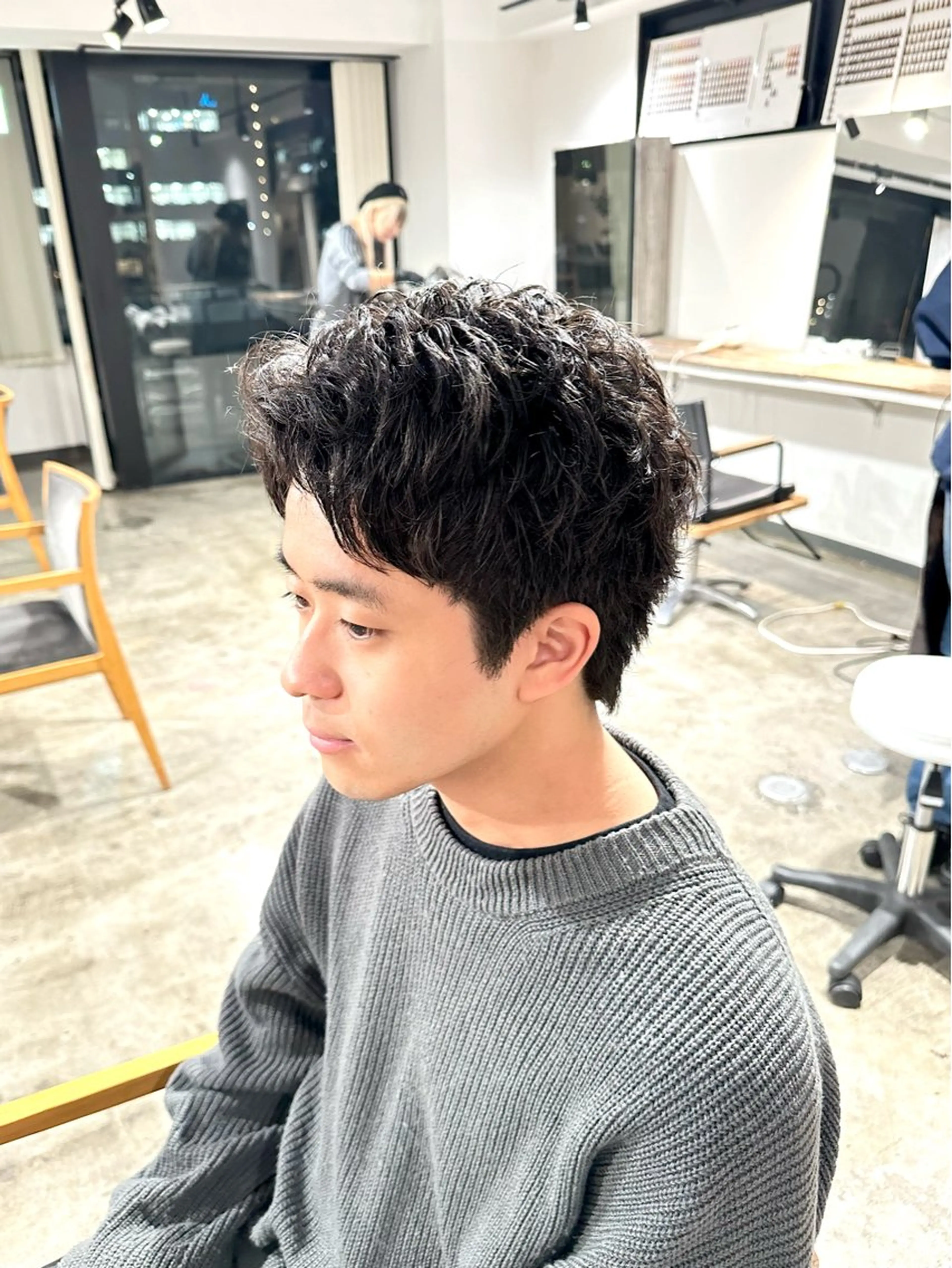 メンズ メンズパーマ スパイキーショート カット 骨格補正施術/メンズ 専門美容師/YUYAのヘアスタイル