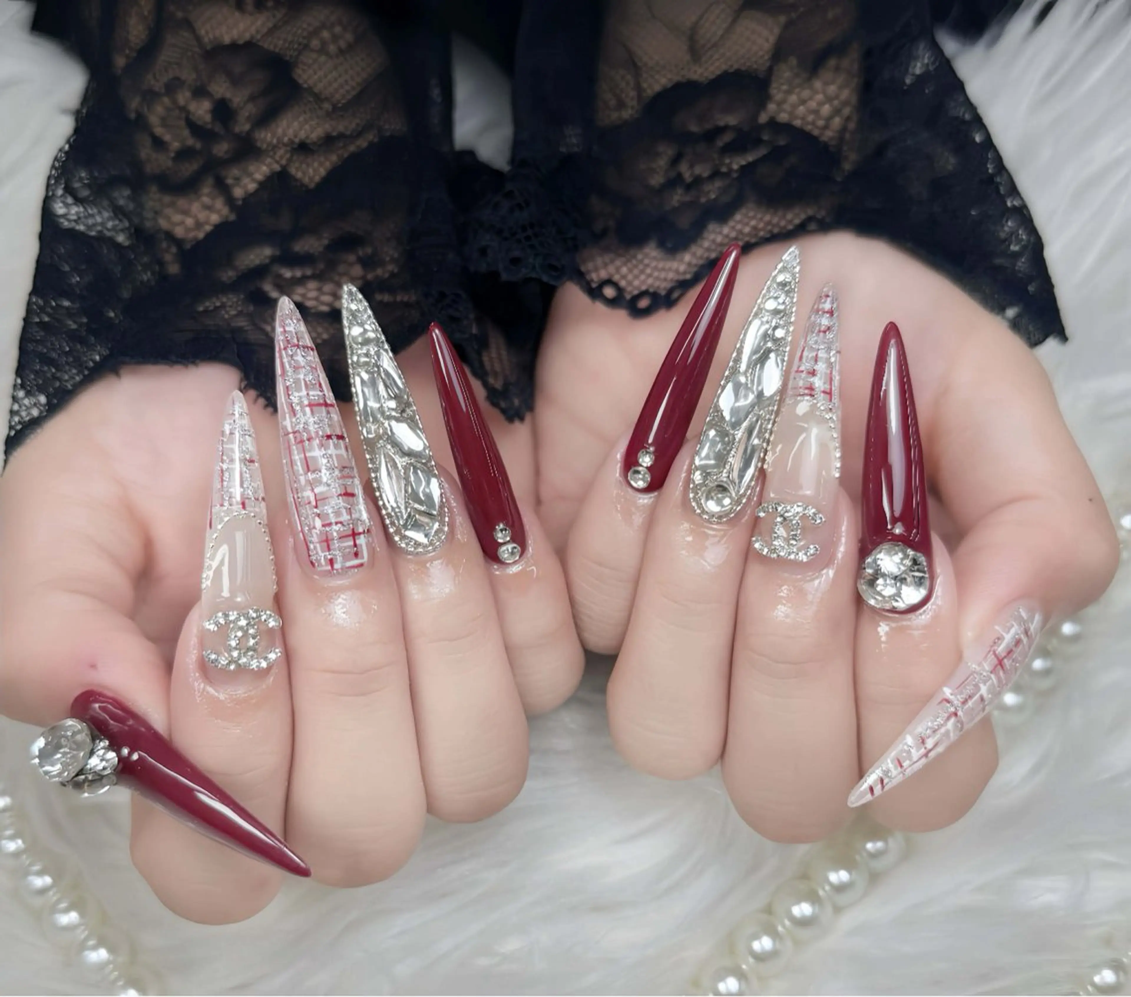ネイル アートネイル オーロラネイル ブラウン ジェルネイル グラデーション ハンドネイル ハンドケア Nova Nail Shinsaiのネイルデザイン