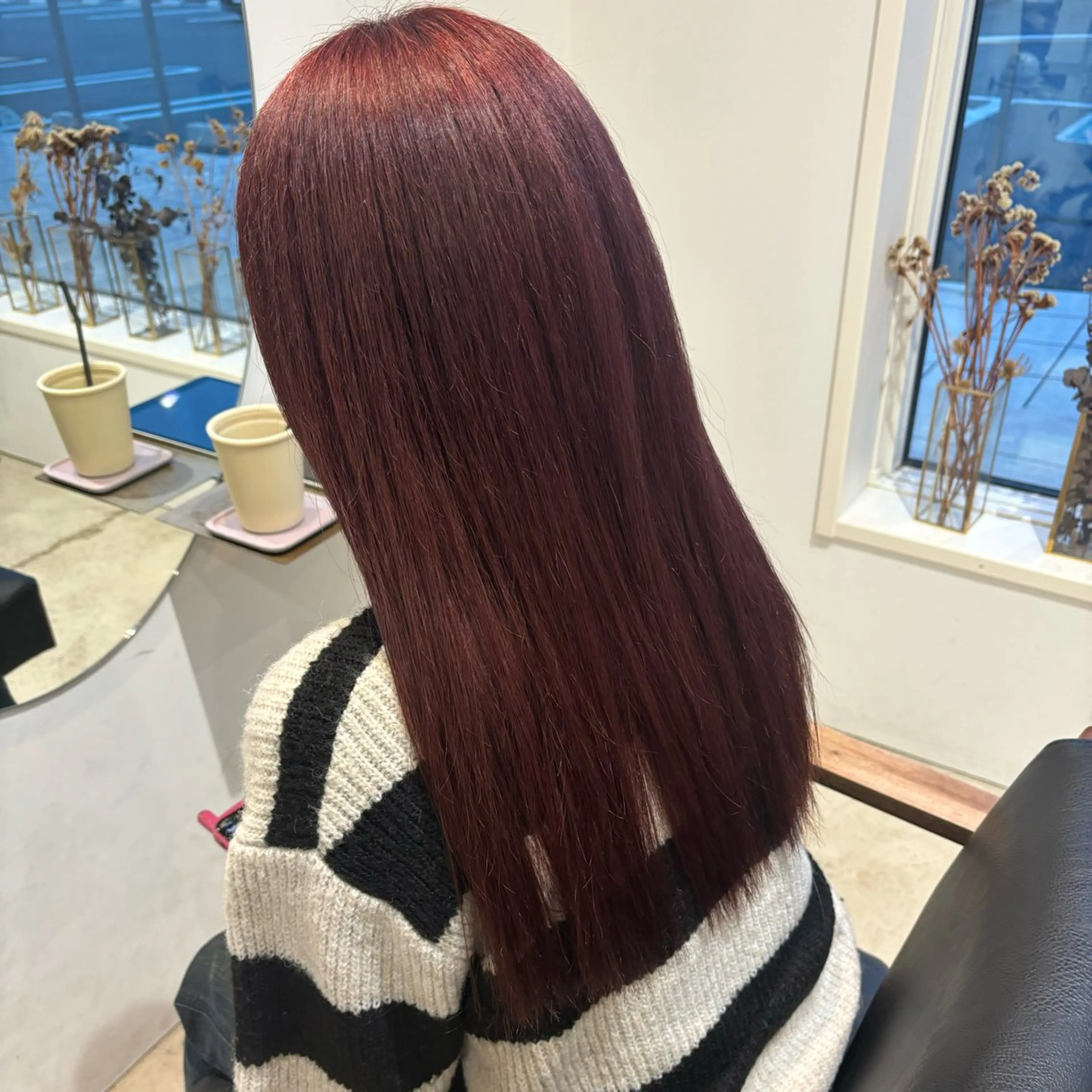 ロング カラー ブリーチ レッドカラー ayame by Gigi所属・Gigi宇都宮🌼 sayanoのヘアスタイル