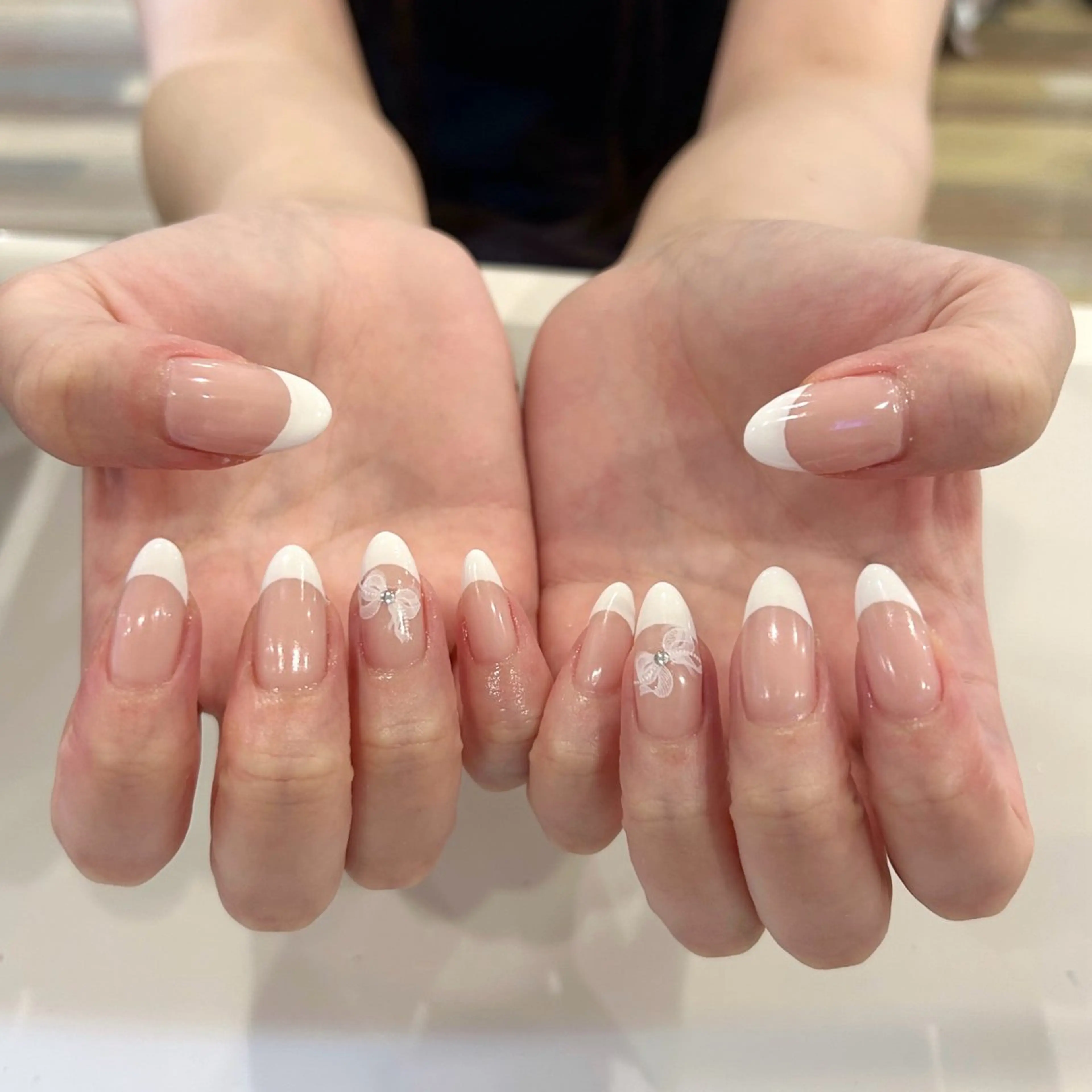 【練習モデル】オフなしフレンチ💞【パラジェル使用✨】【現金のみ⚠️】の写真