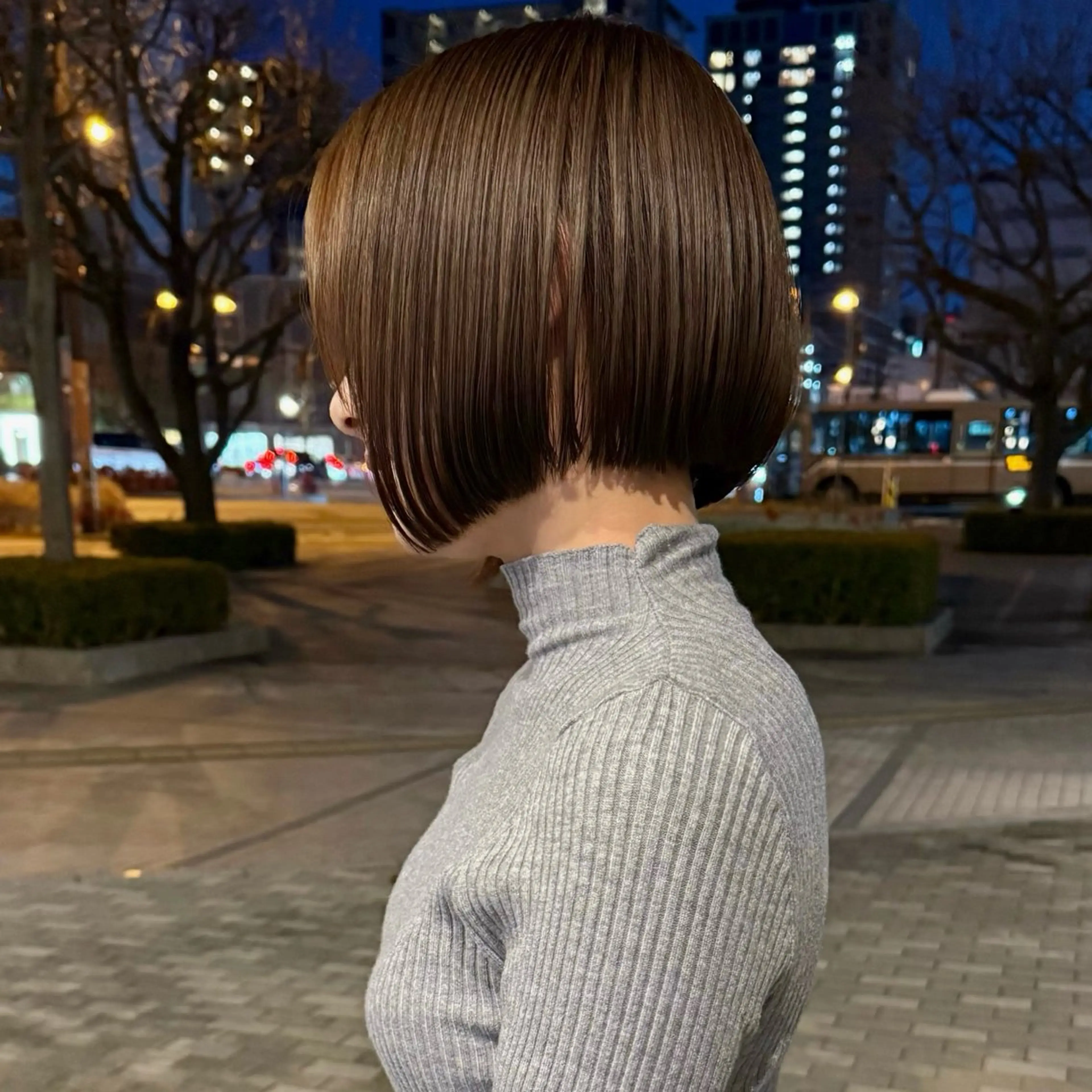 ショート カット ヘアカラー トリートメント ボブ/ショートボブ/ 岡山駅/別曽遥也のヘアスタイル