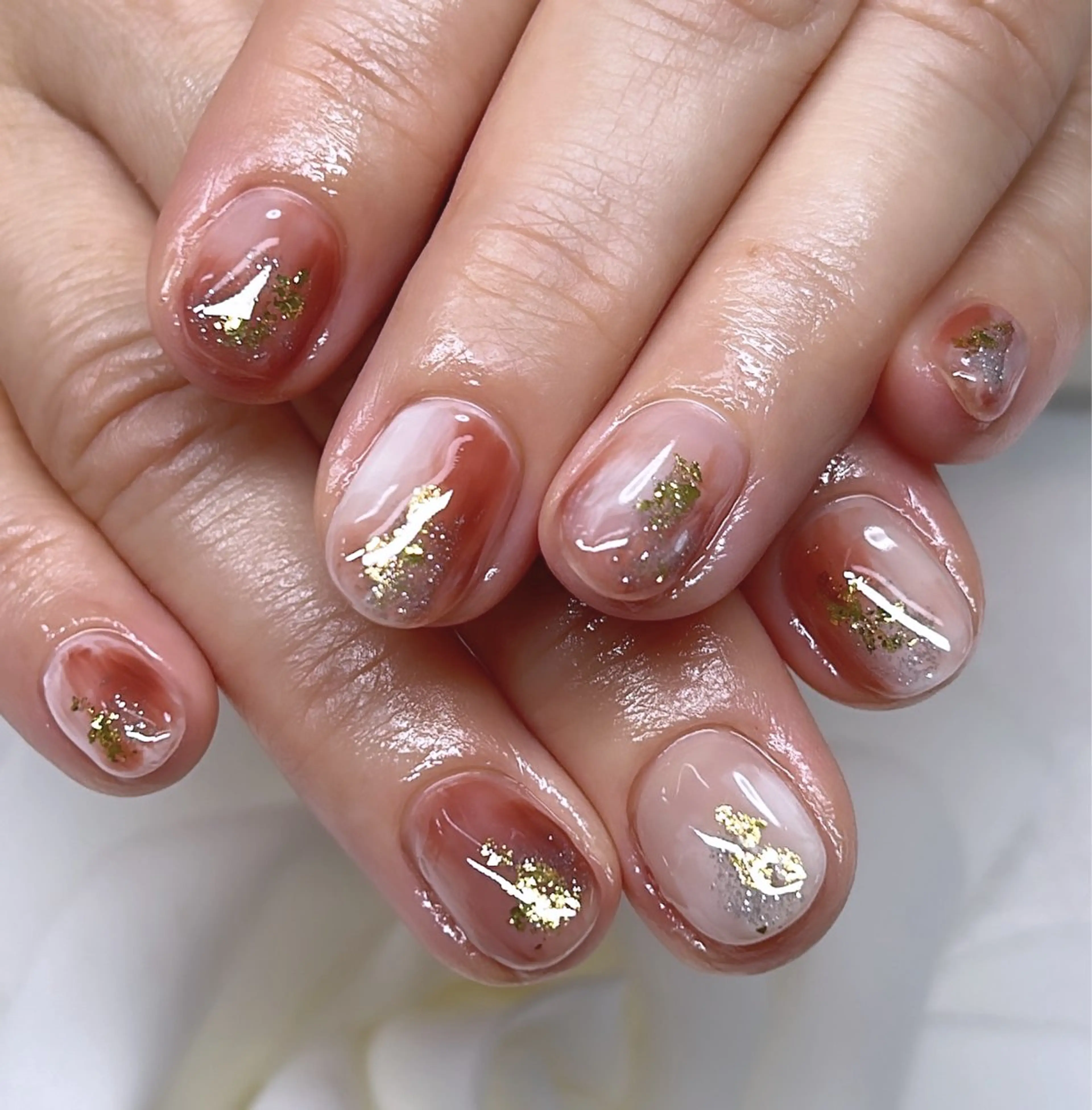 ミディアム ハンドネイル TAKAMATSU RINAのネイルデザイン