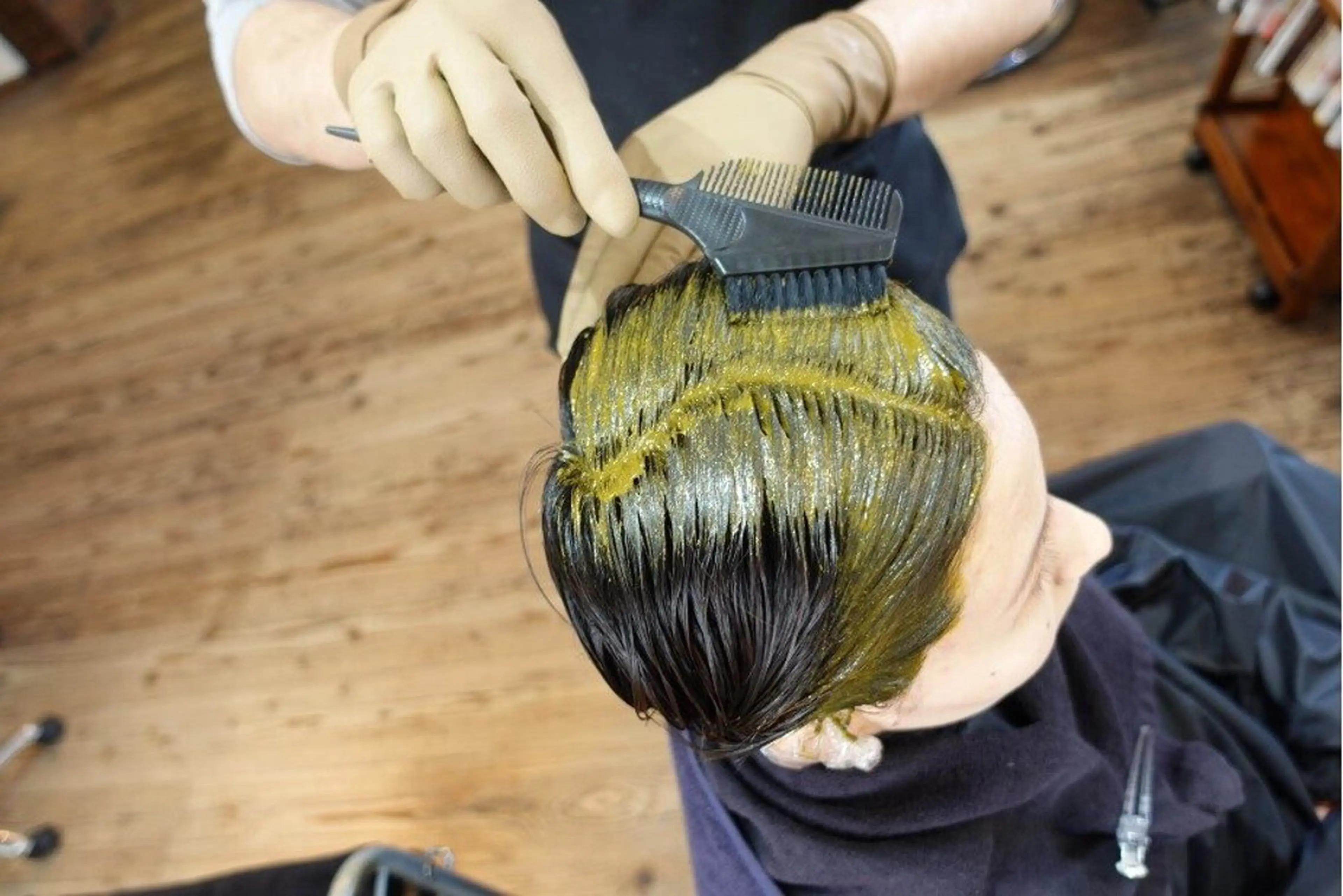 ショート ヘアカラー 無料モデル/白髪染め /ヘナ/吹田市千里山のヘアスタイル