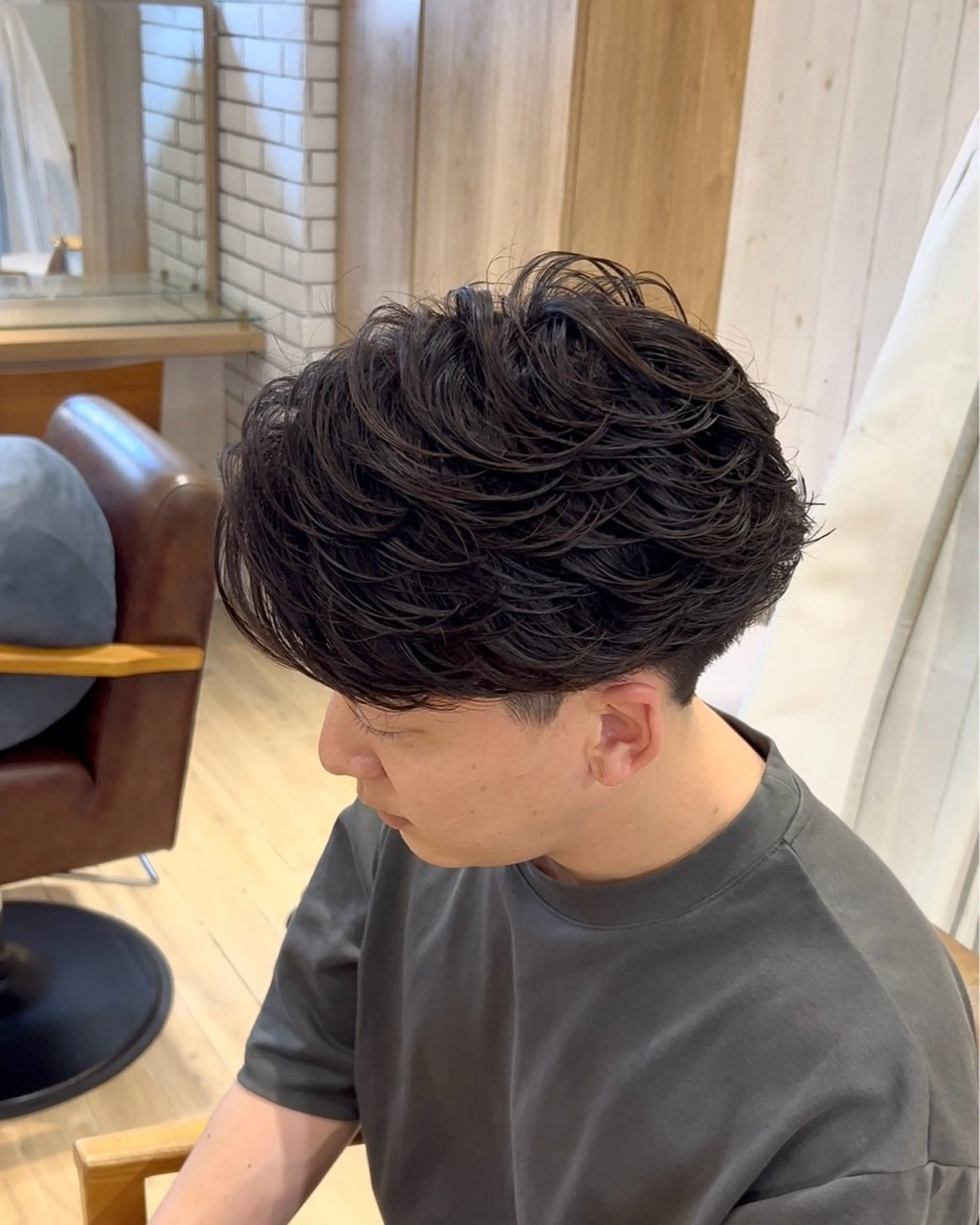 パーマ メンズ フェザーパーマ メンズパーマ カット パーマ メンズ/パーマ/ 目黒/オノザトのヘアスタイル