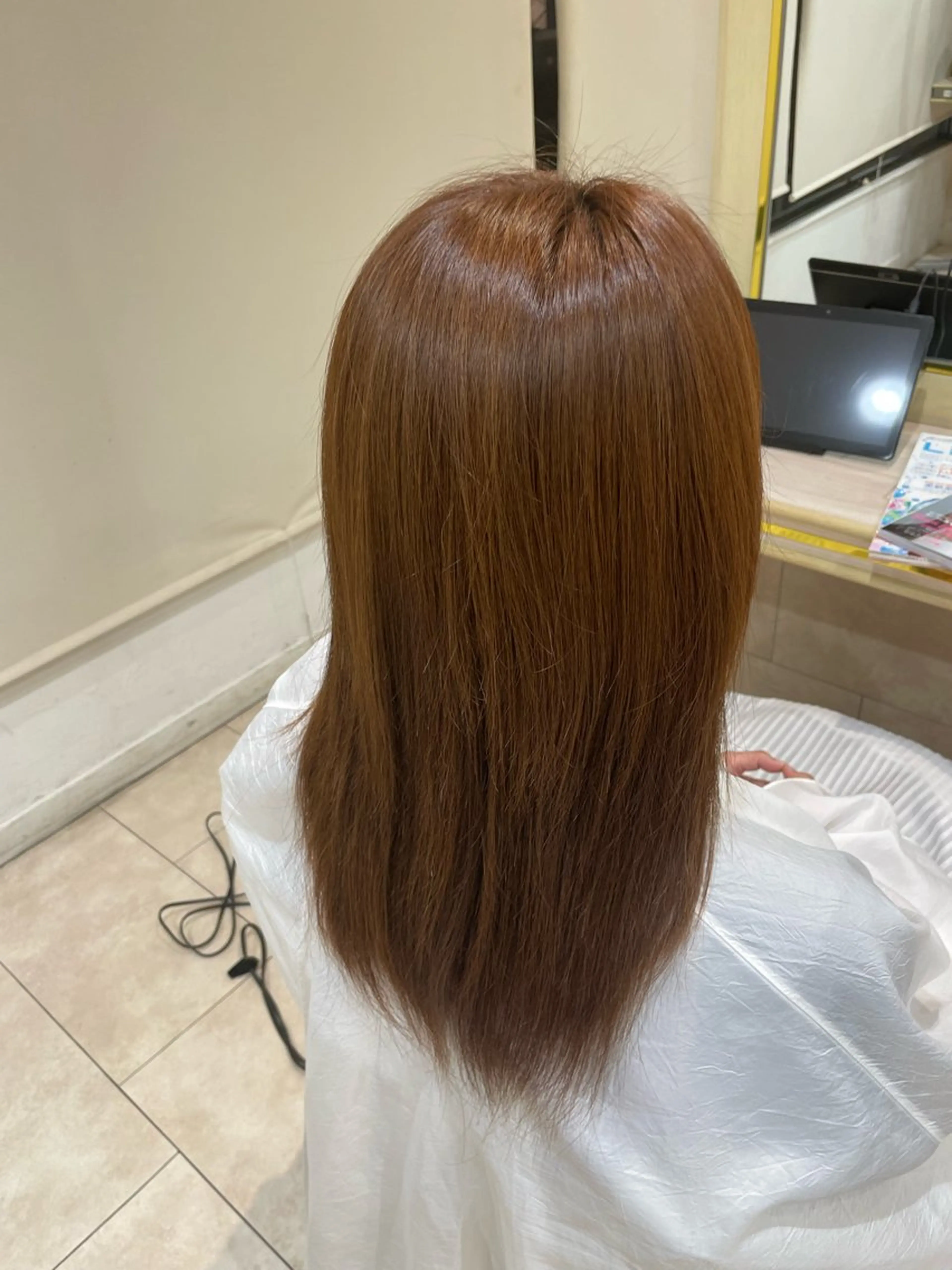 ロング 渡邊花奈 韓国ヘアのヘアスタイル