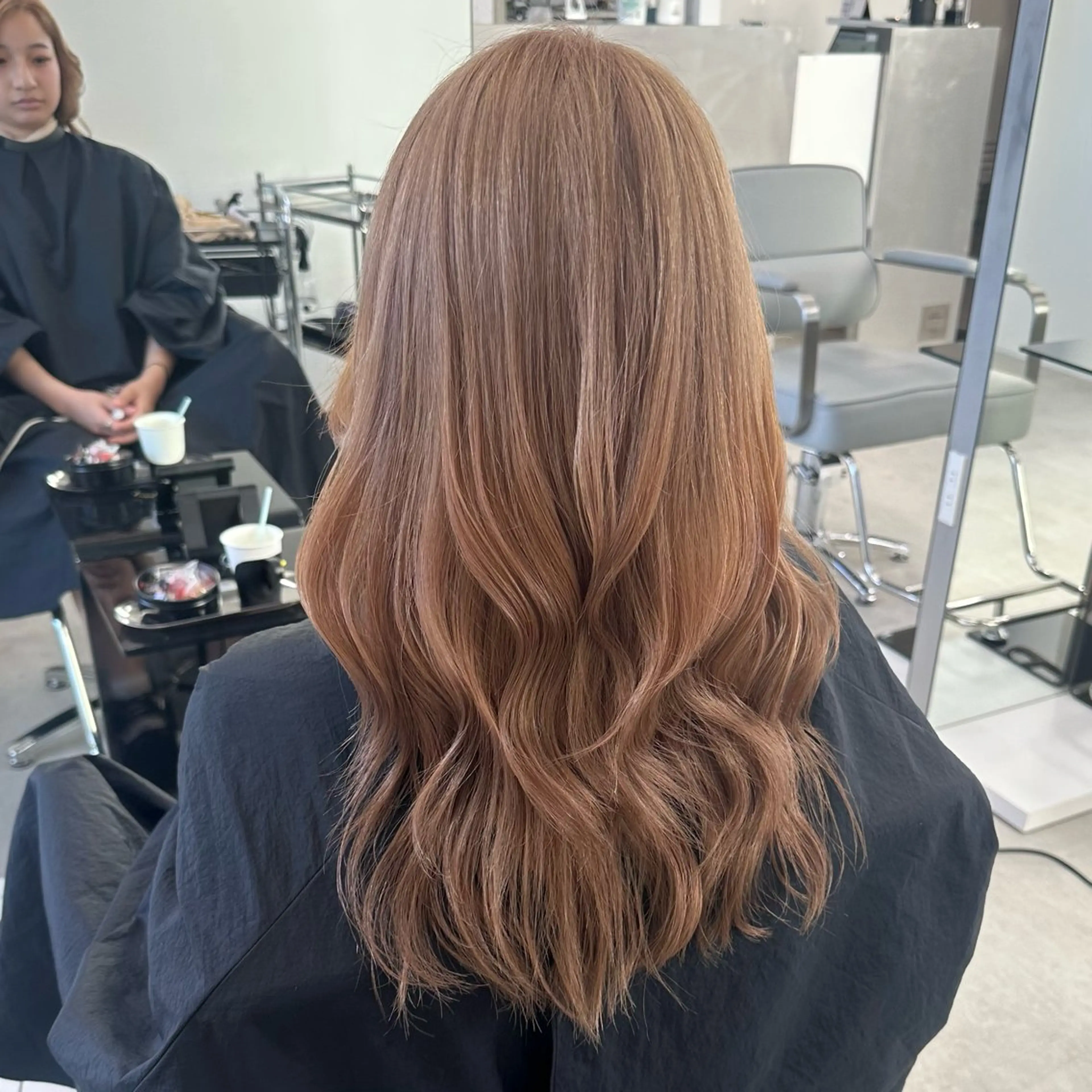 セミロング ヘアカラー トリートメント REAL 心斎橋所属・ブリーチ/ベージュ /ピンク🦋ナツミのヘアスタイル