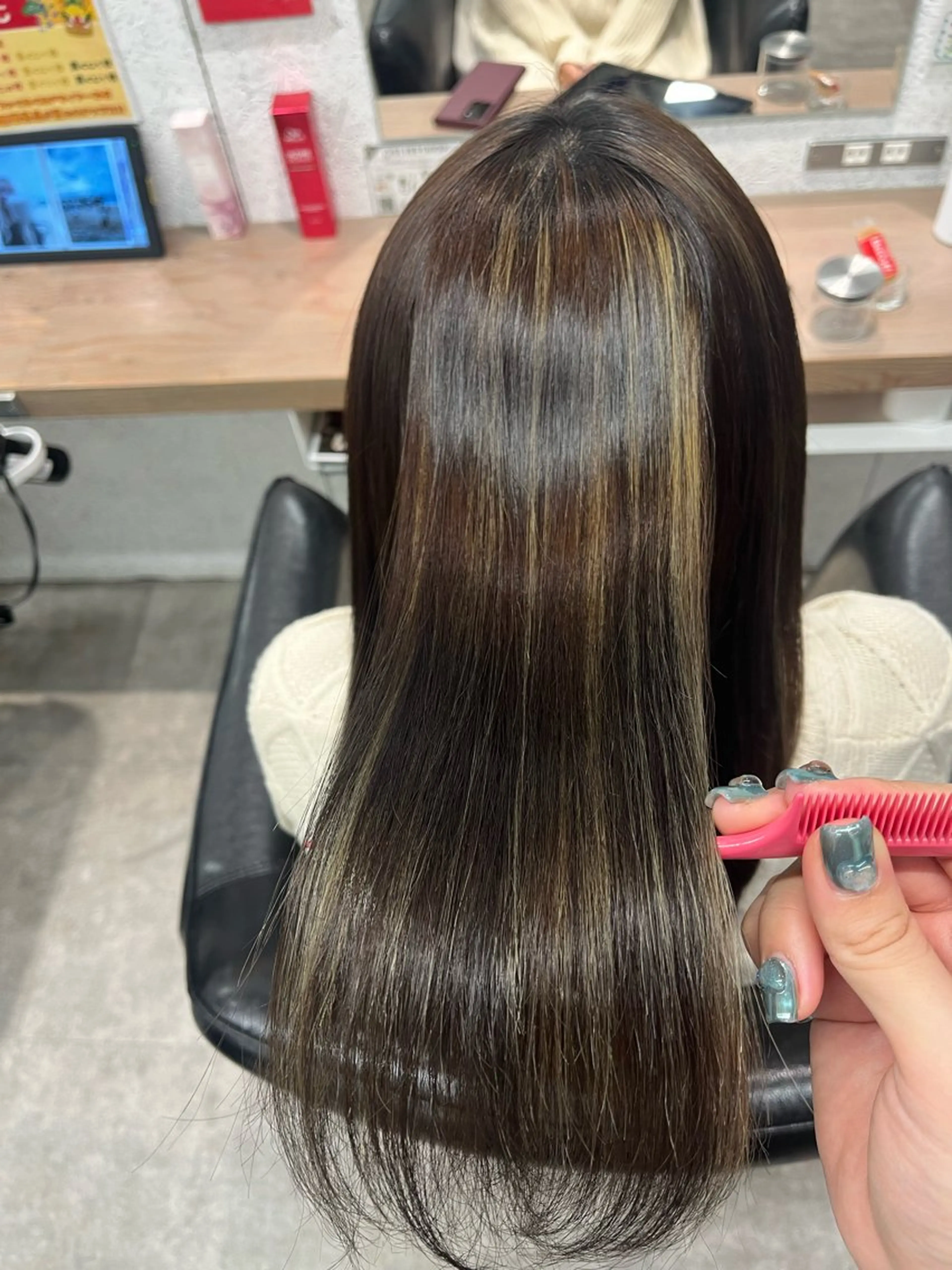 ロング カラー 🍓艶髪/艶カラー ハイトーン/しんたにのヘアスタイル