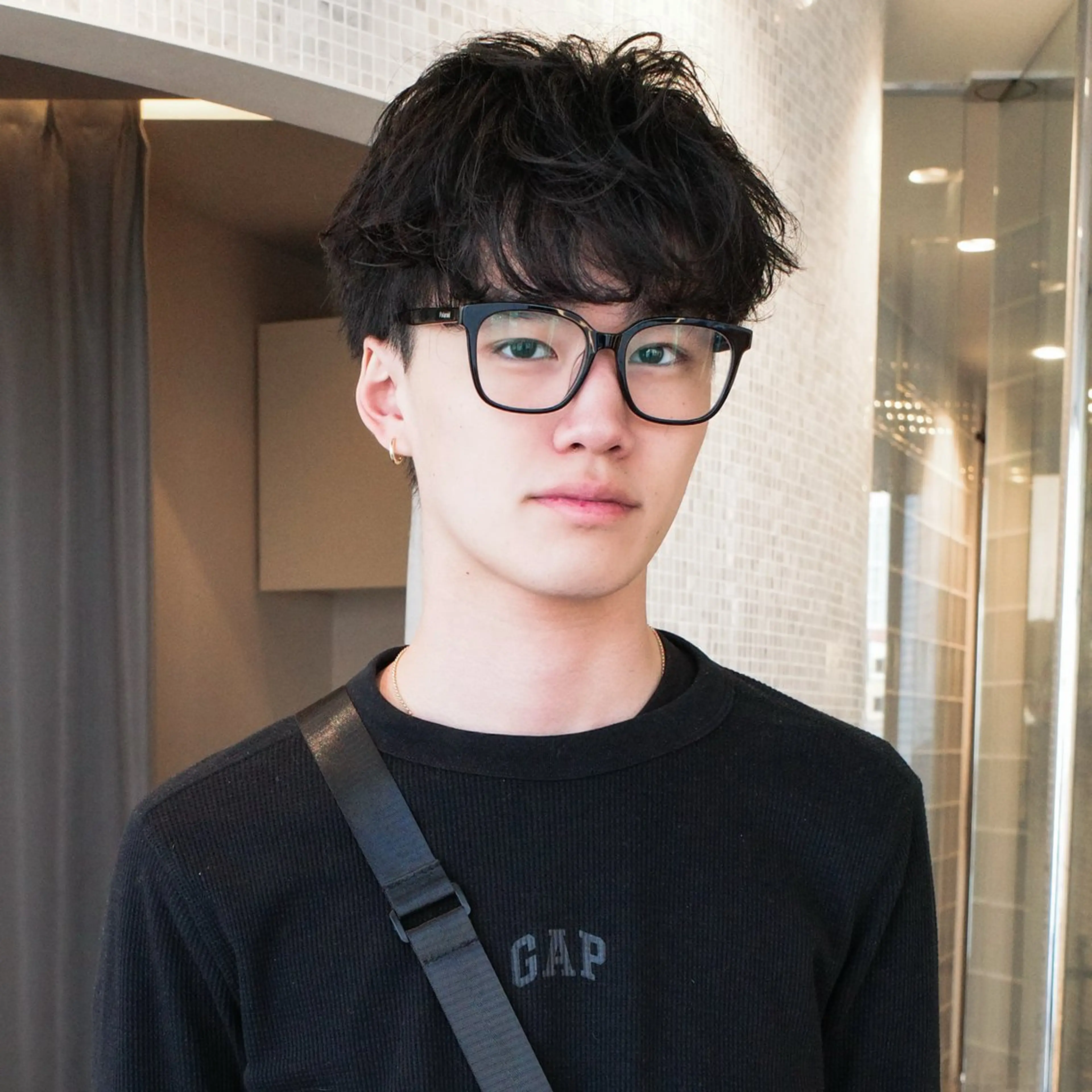 ショート パーマ メンズ カット パーマ トリートメント 栄/矢場町 三井太朗のヘアスタイル