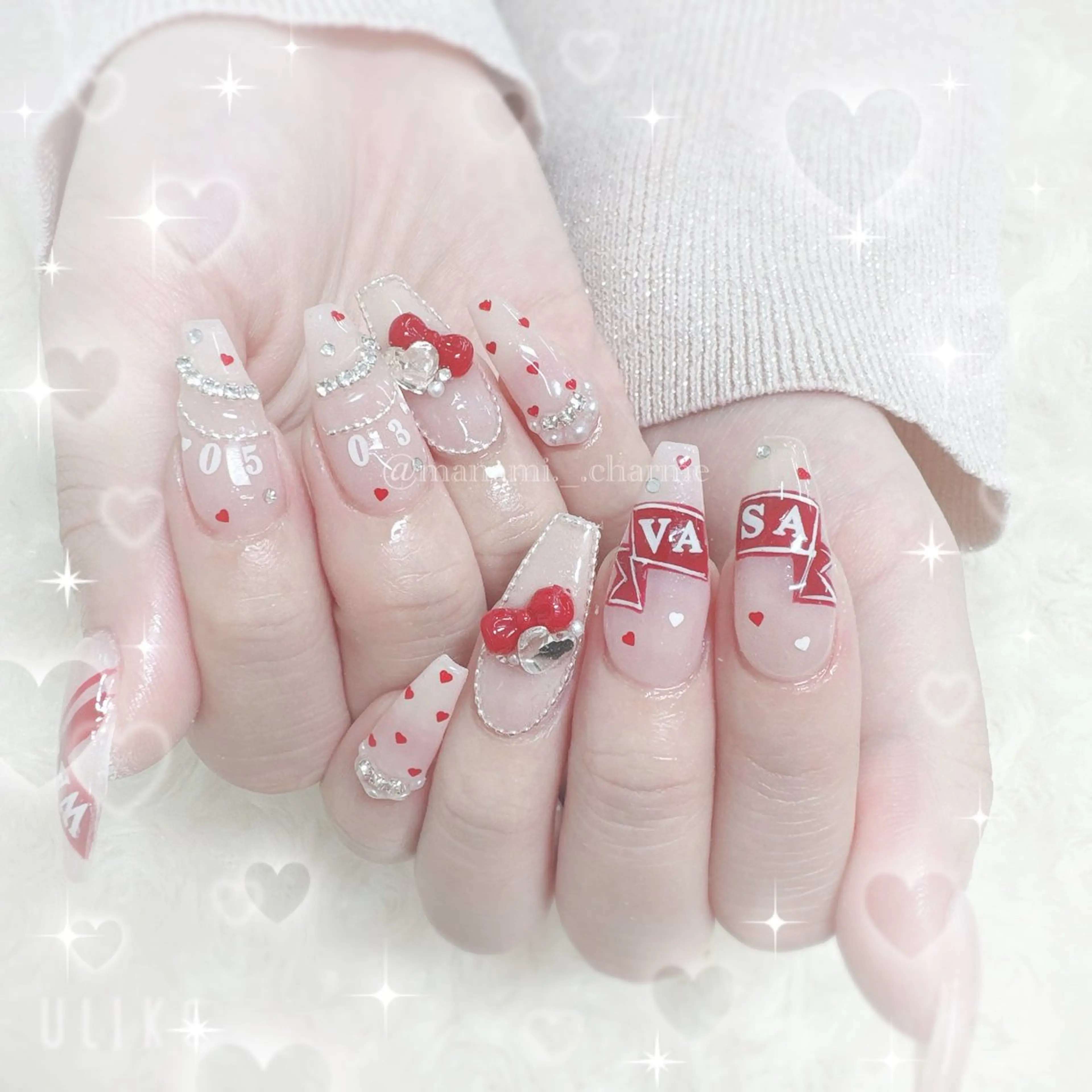 ネイル pourtoi 立川 manami⟡.·のネイルデザイン