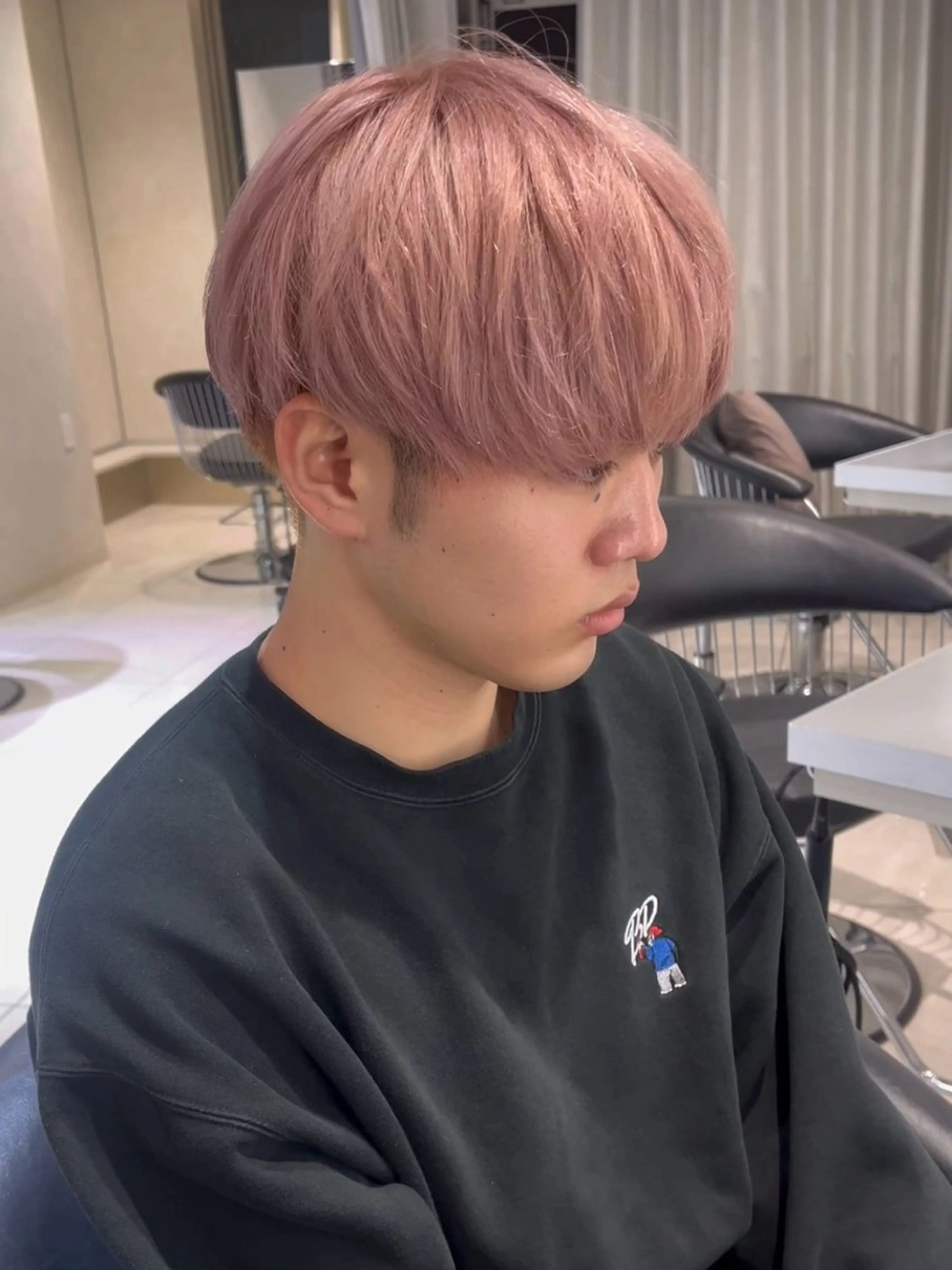 カラー メンズ カット ヘアカラー メンズセンターパート 🇰🇷wakanaのヘアスタイル