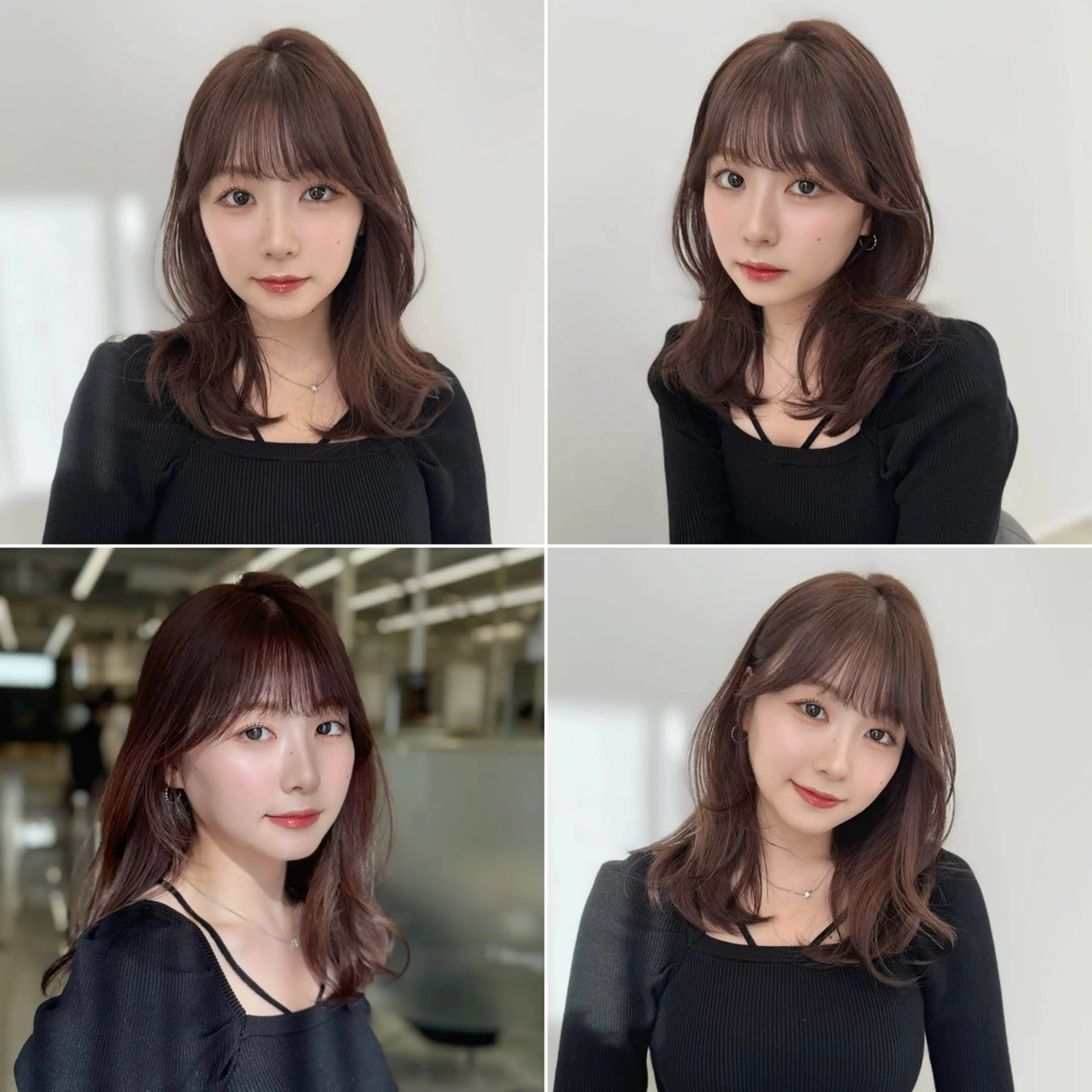 セミロング 似合わせカット COA GINZA 空也/前髪/顔まわりのヘアスタイル