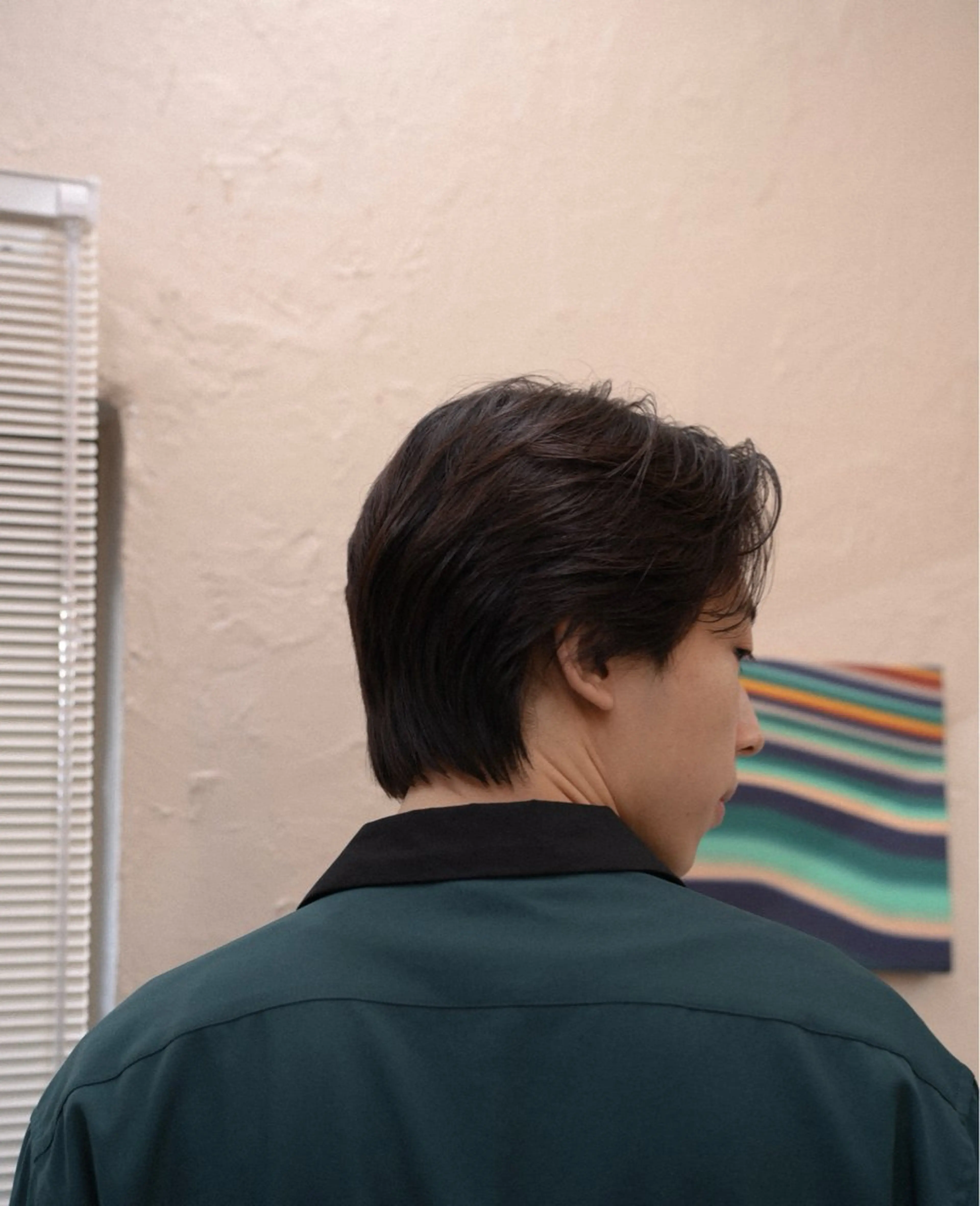 ショート カラー パーマ メンズ センターパート 🔗メンズサロン🔗 Kieのヘアスタイル