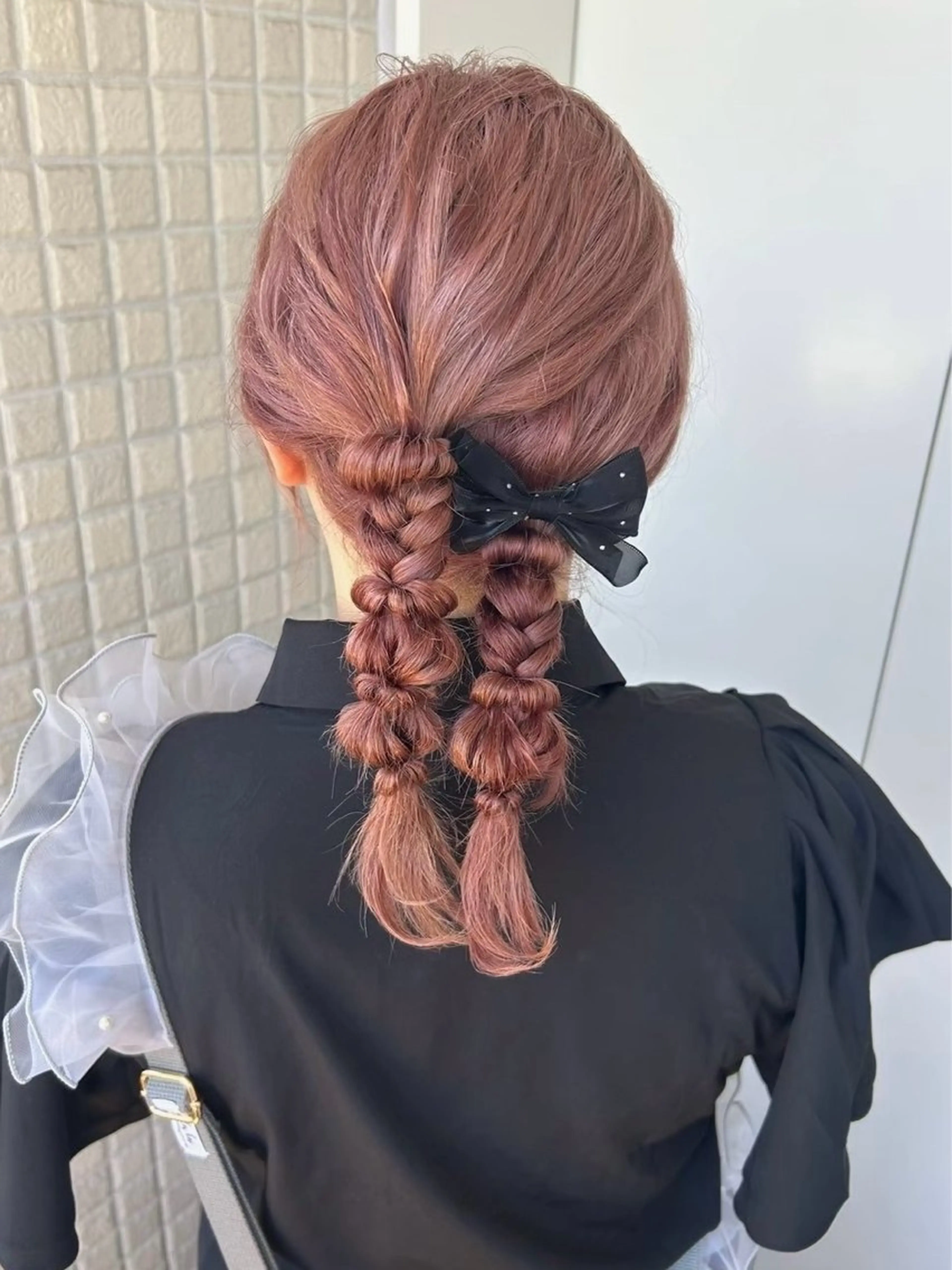 セミロング ヘアアレンジ 成人式 結婚式・ブライダル 卒業式のヘアスタイル 艶カラー/縮毛矯正/ ケア/アレンジ/桜悠のヘアスタイル