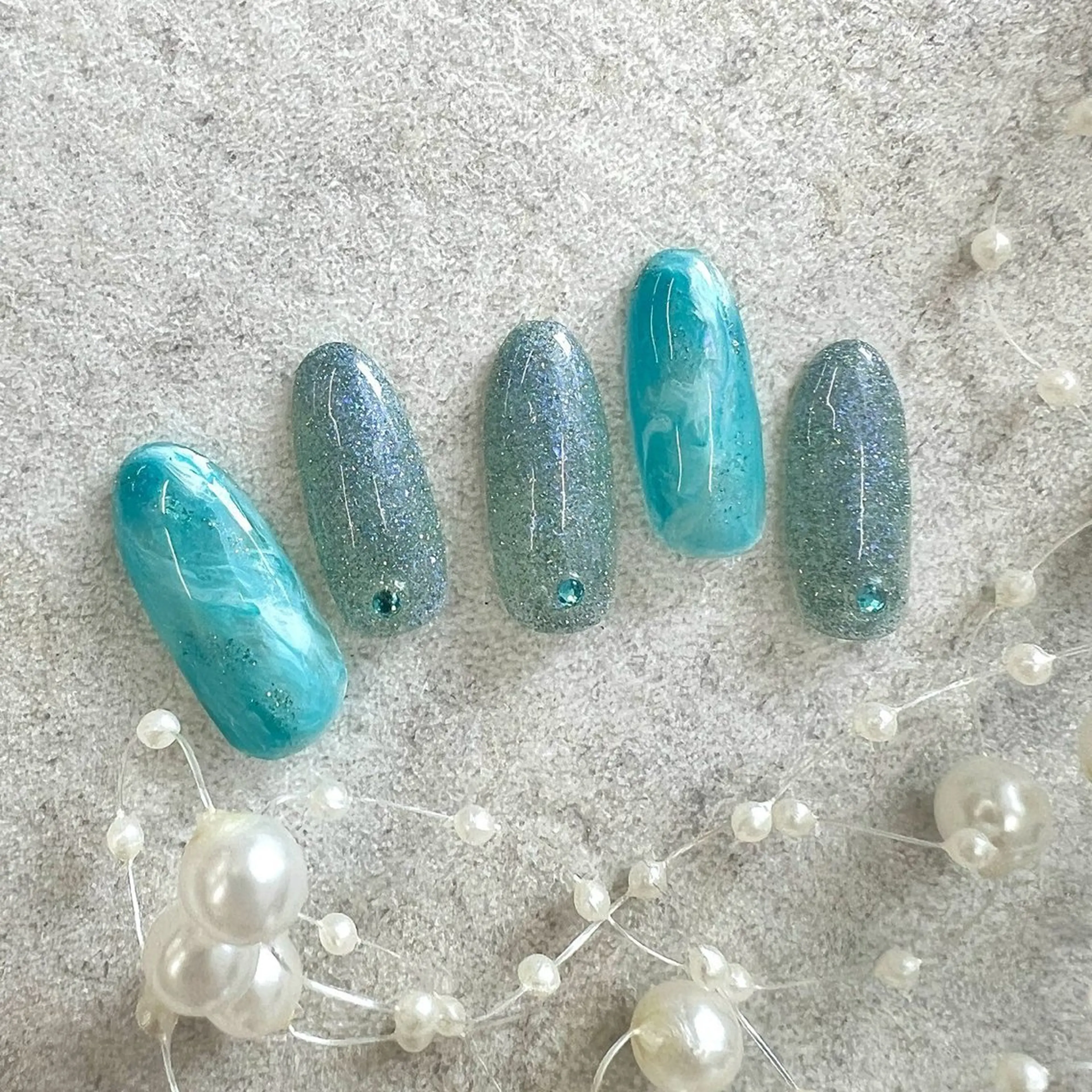 ネイル ⭐︎休業中の練習⭐︎ JNA認定講師髙橋のネイルデザイン