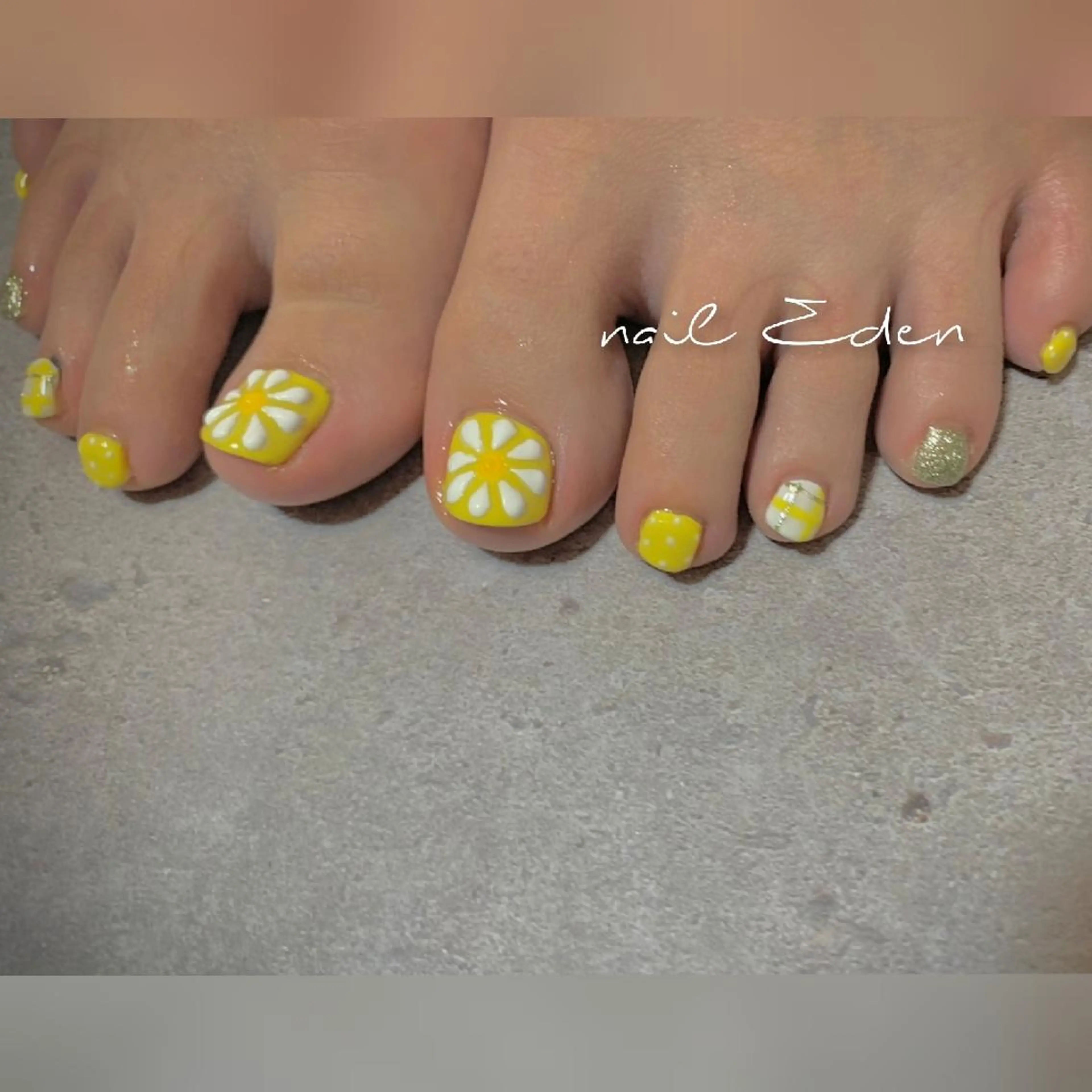 ネイル 持ち込み フットネイル Eden　private nail saron所属・Eden ♾️のネイルデザイン