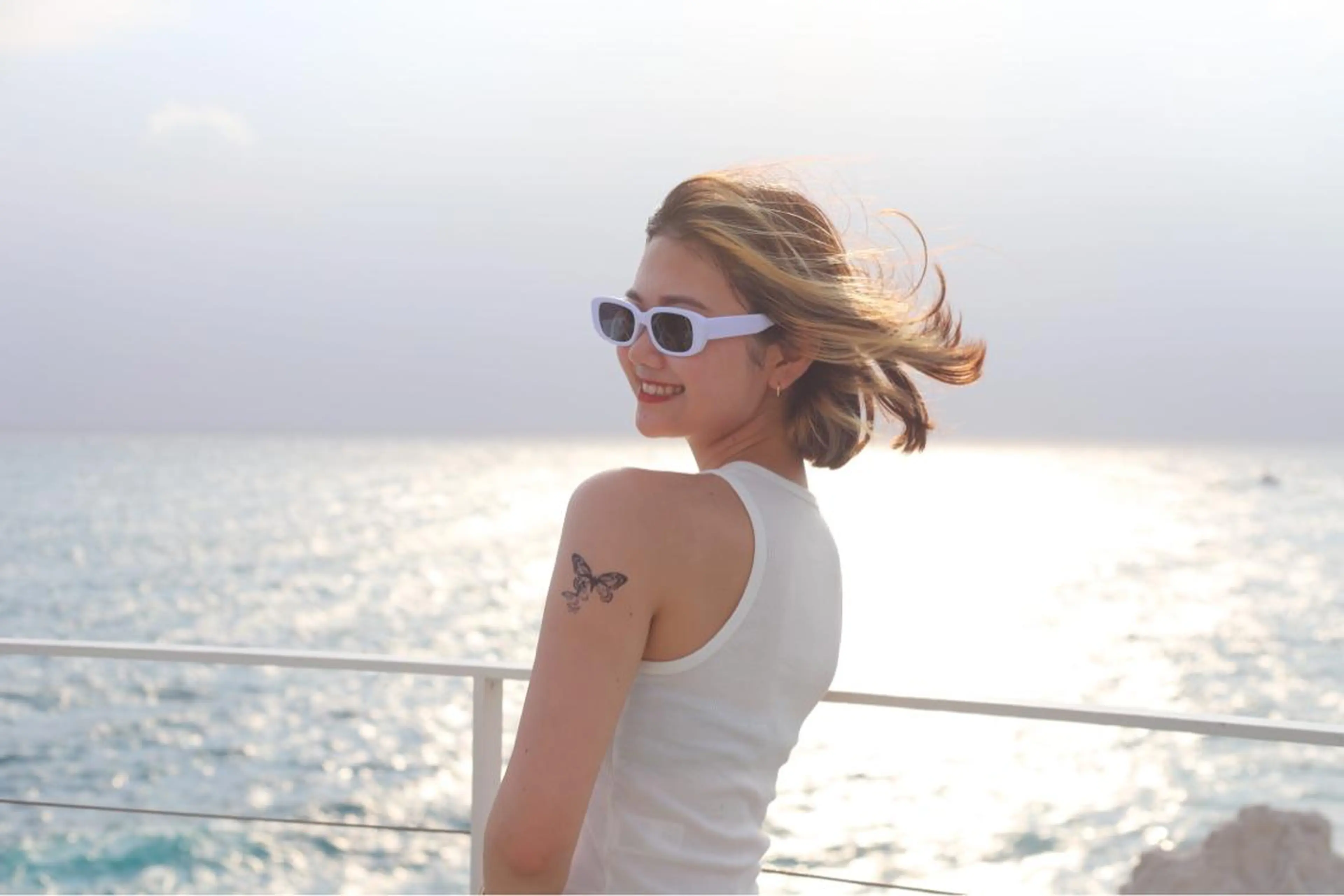 ミディアム #韓国ハイトーン💓 TOWAのヘアスタイル