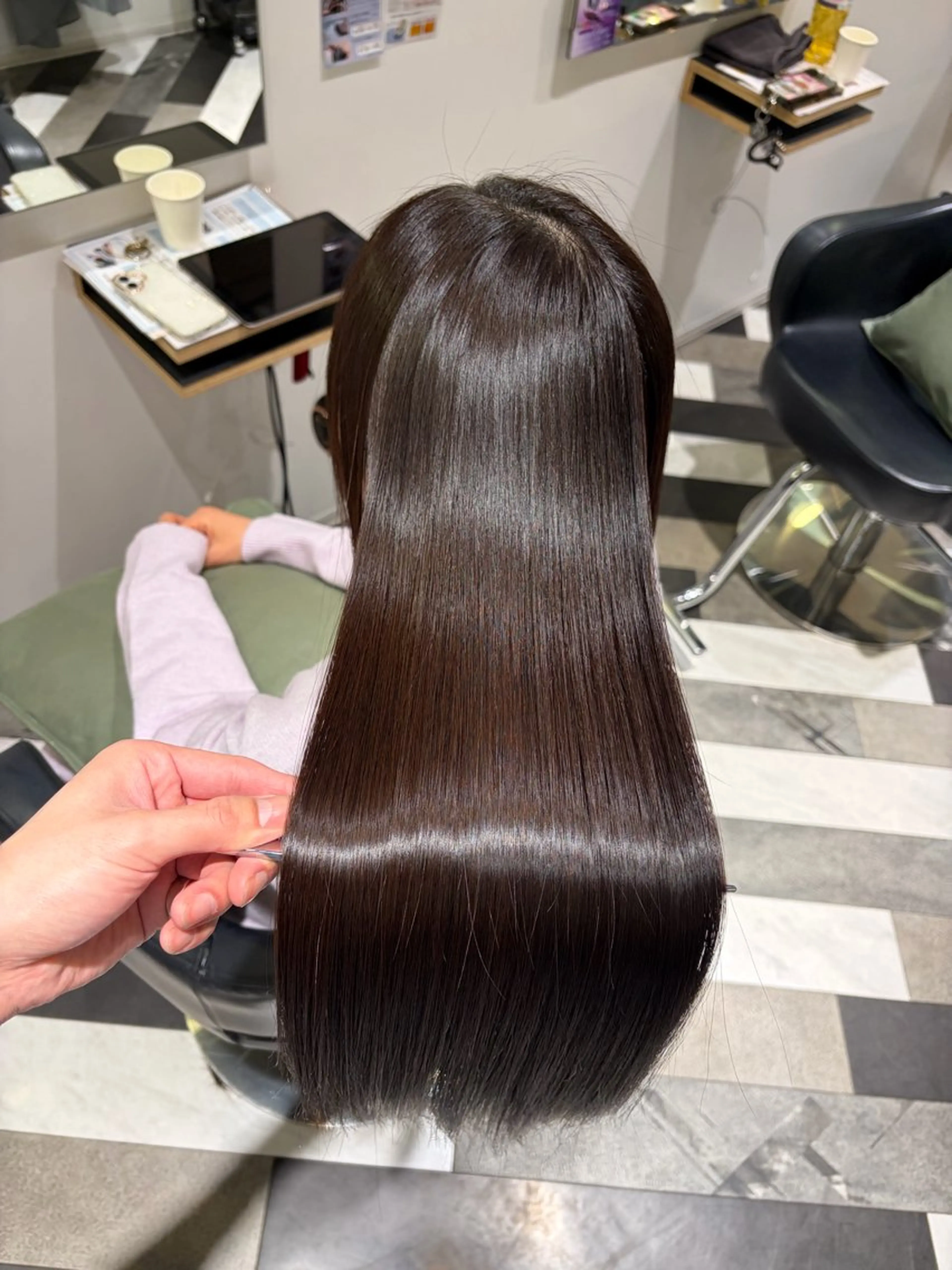 ロング カラー カット ヘアカラー トリートメント 圧倒的髪質改善 ✂︎飯島悠介のヘアスタイル