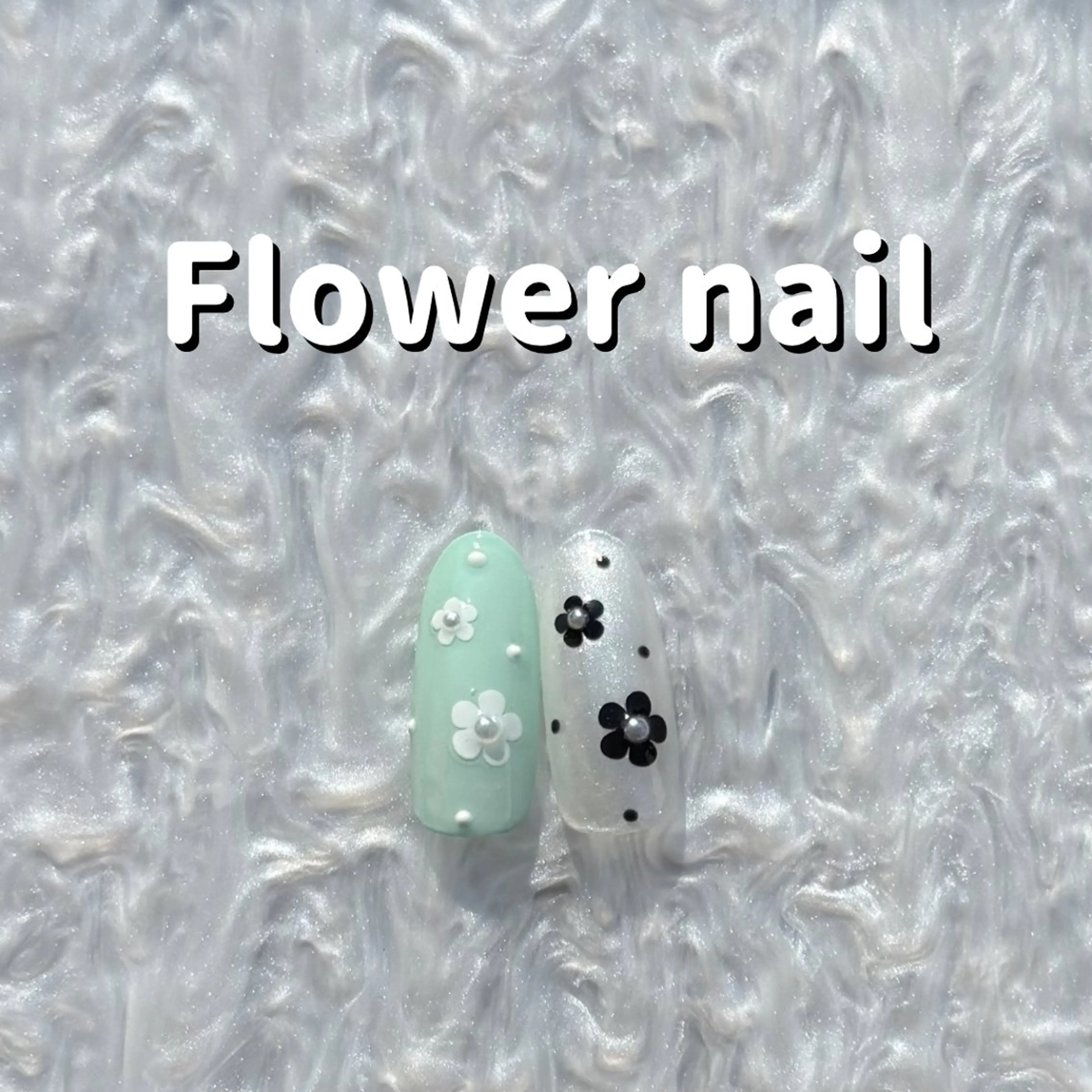 ネイル アートネイル フラワーネイル ワンカラーネイル 春ネイル セプトアカデミー 西川のネイルデザイン