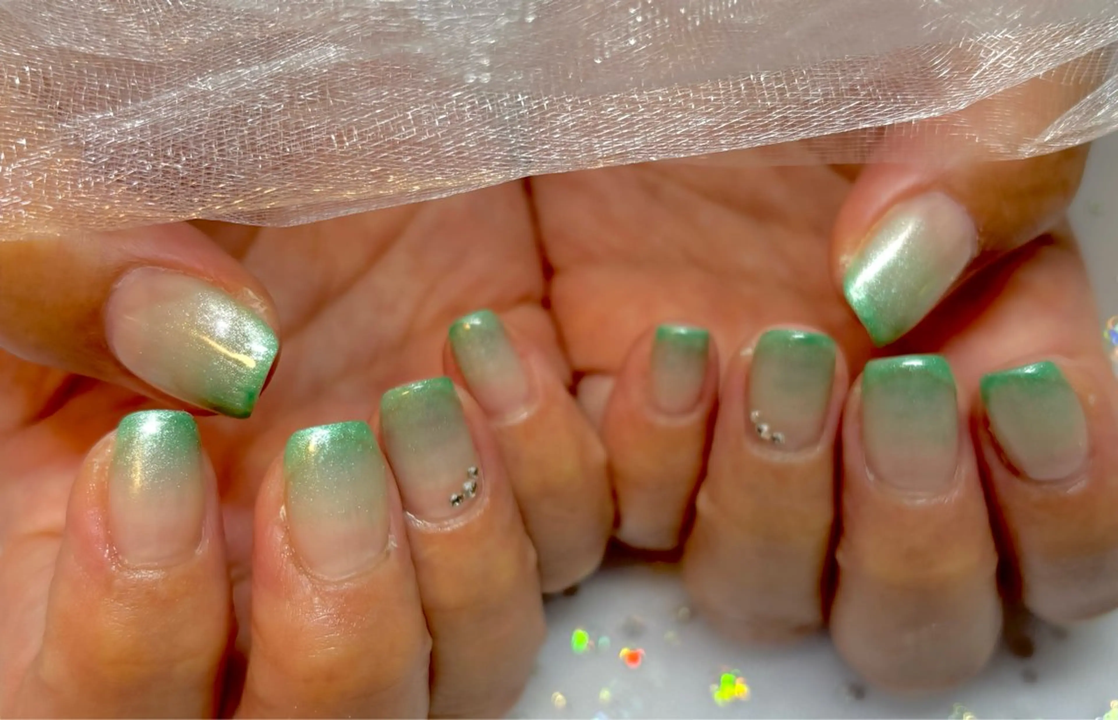 ネイル グラデーション マグネットネイル PuaMo. mikieのネイルデザイン