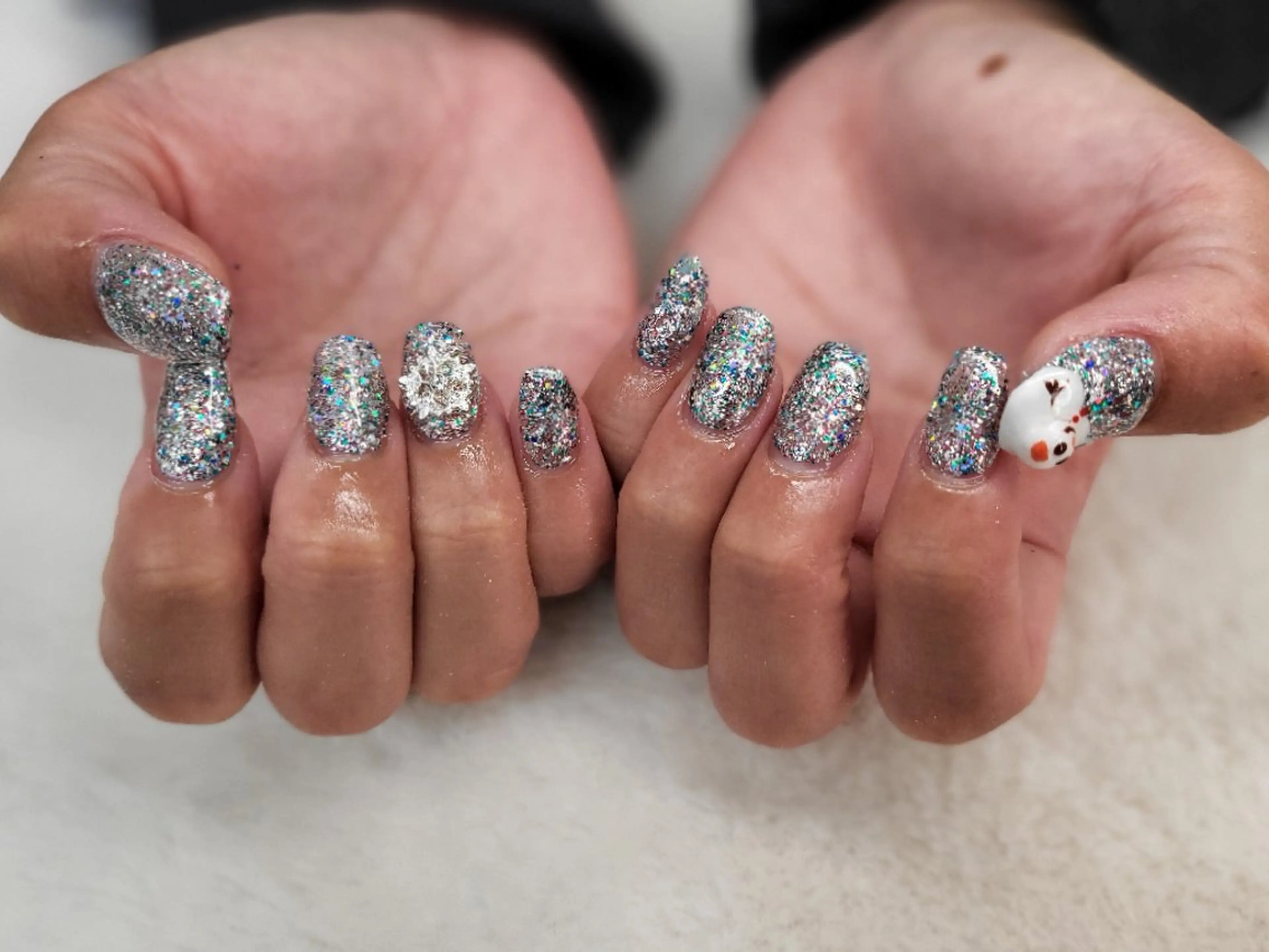 ネイル キラキラネイル ラメ(グリッター) ハンドネイル ハンドケア 心斎橋Salon Epokkuのネイルデザイン