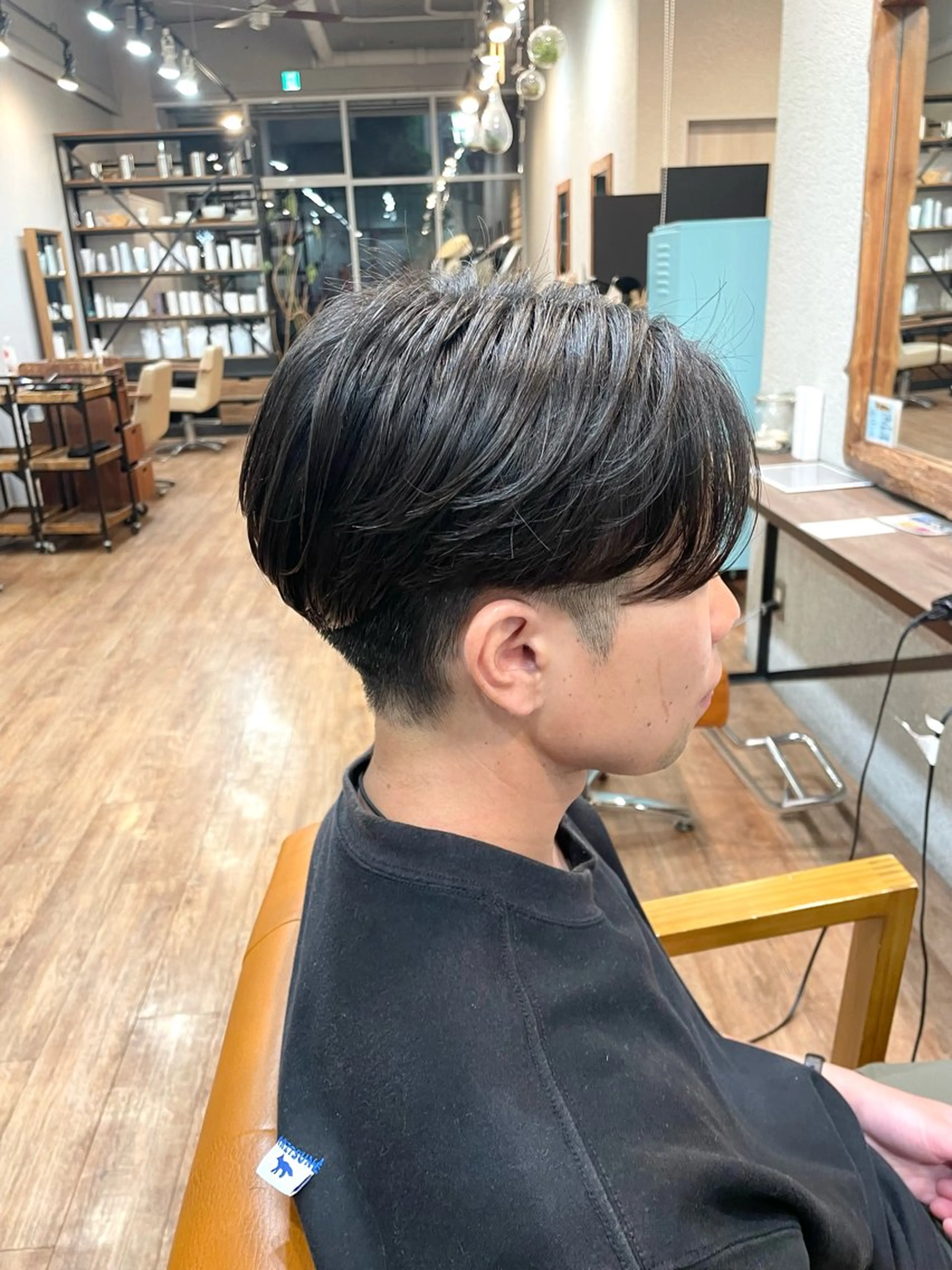 ショート メンズ パーマ オオシマ ミユのヘアスタイル